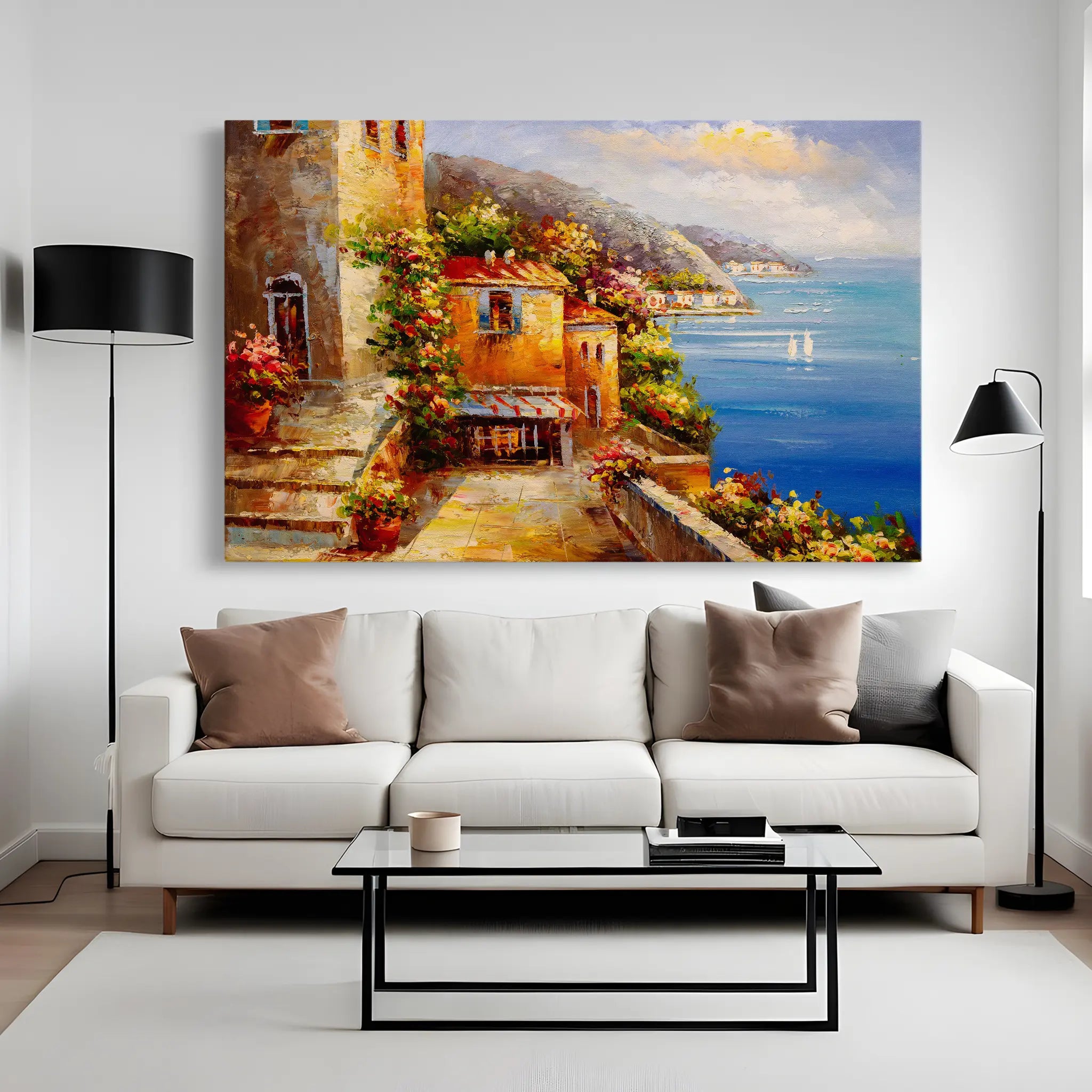 Landscape Canvas Wall Art WAD158-L 90 x 60 cm / Stretched on hidden frame