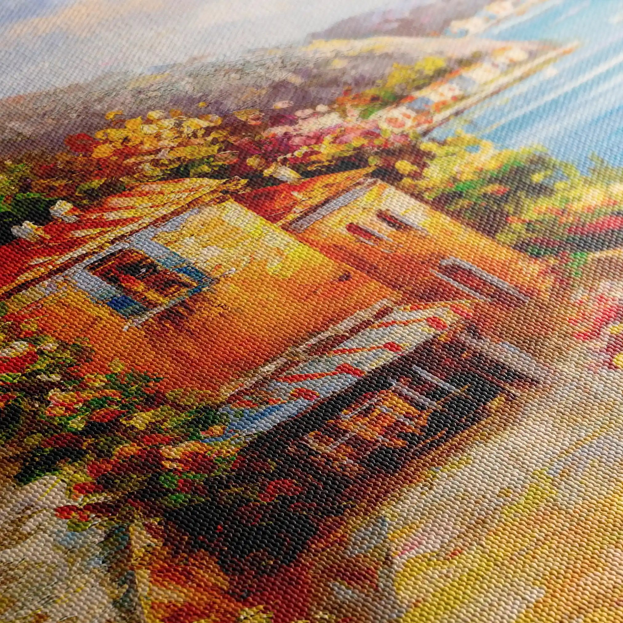 Landscape 158 Canvas Art 90 x 60 cm / Stretched on hidden frame