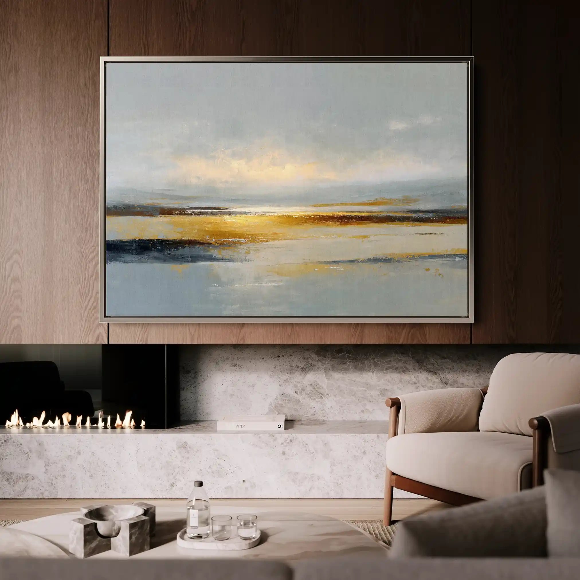 Abstract 1582 Canvas Art 60 x 40 cm / Stretched on hidden frame