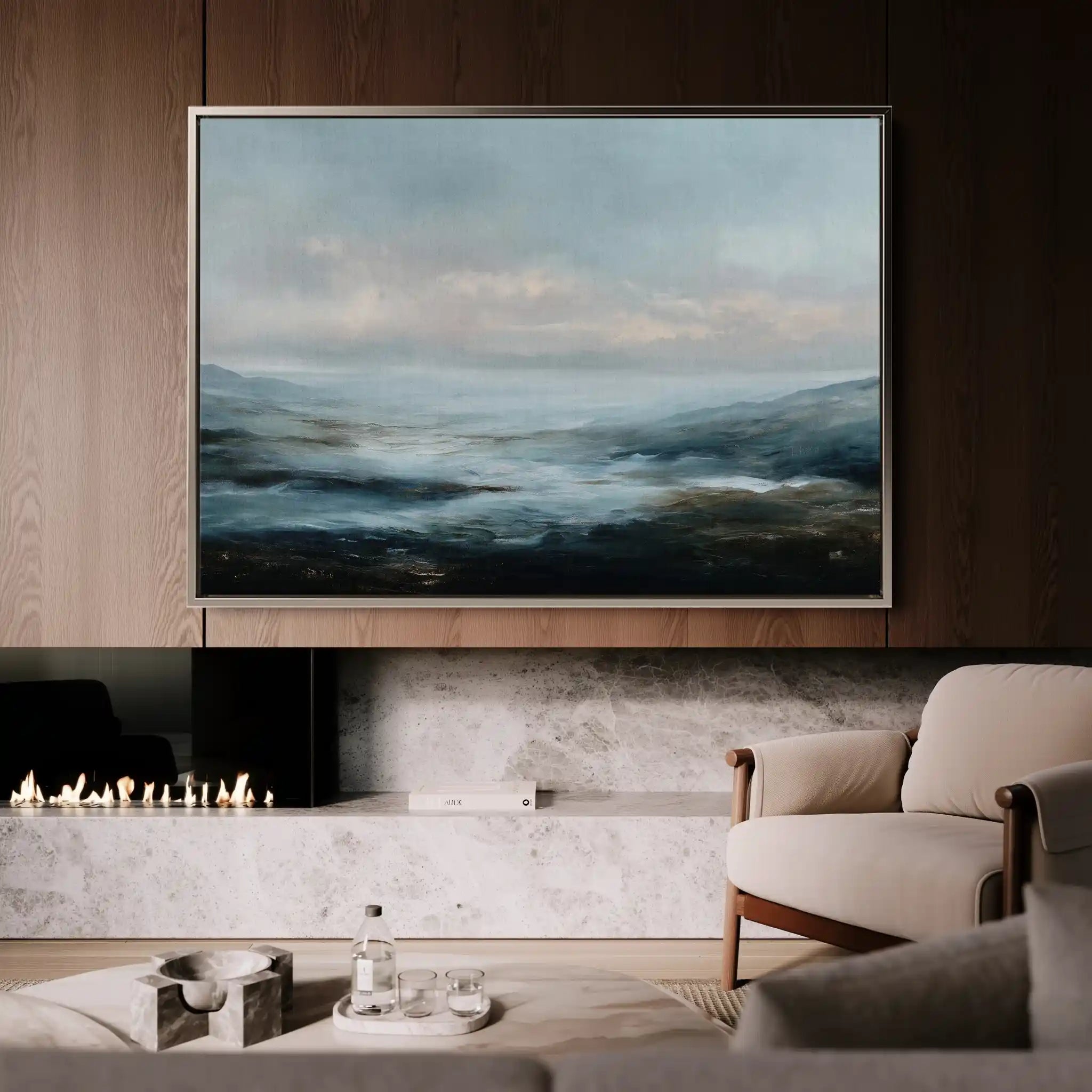 Abstract 1584 Canvas Art 60 x 40 cm / Stretched on hidden frame