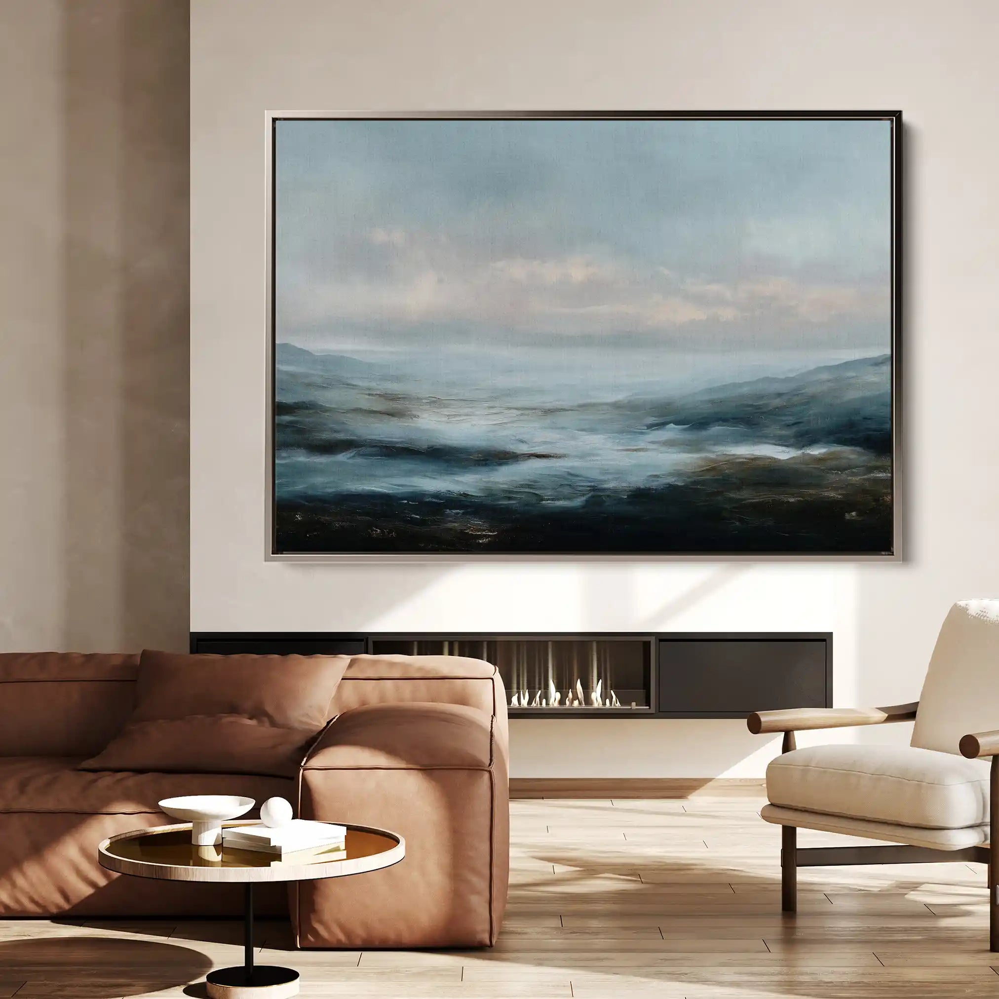 Abstract 1584 Canvas Art 60 x 40 cm / Stretched on hidden frame