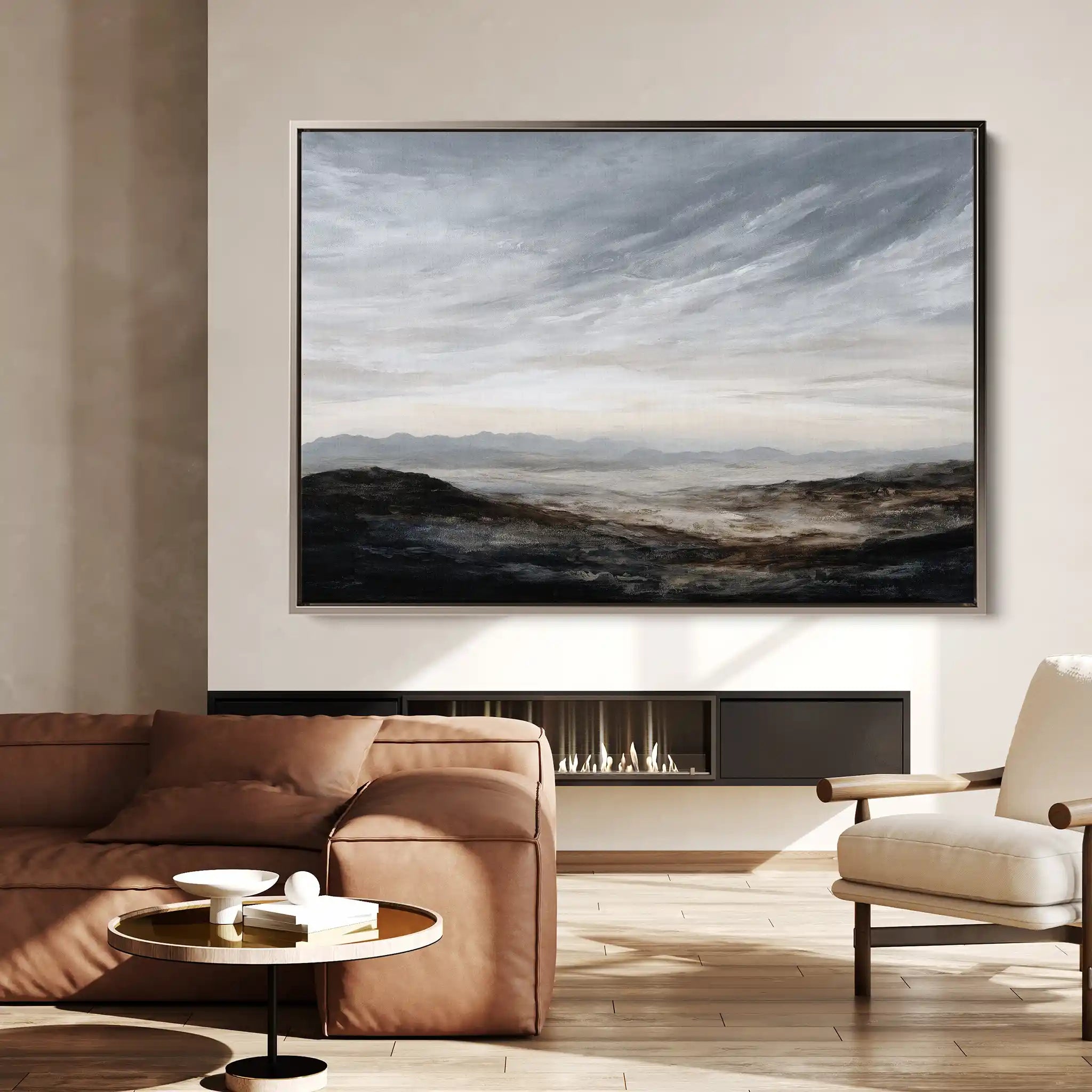 Abstract 1585 Canvas Art 60 x 40 cm / Stretched on hidden frame