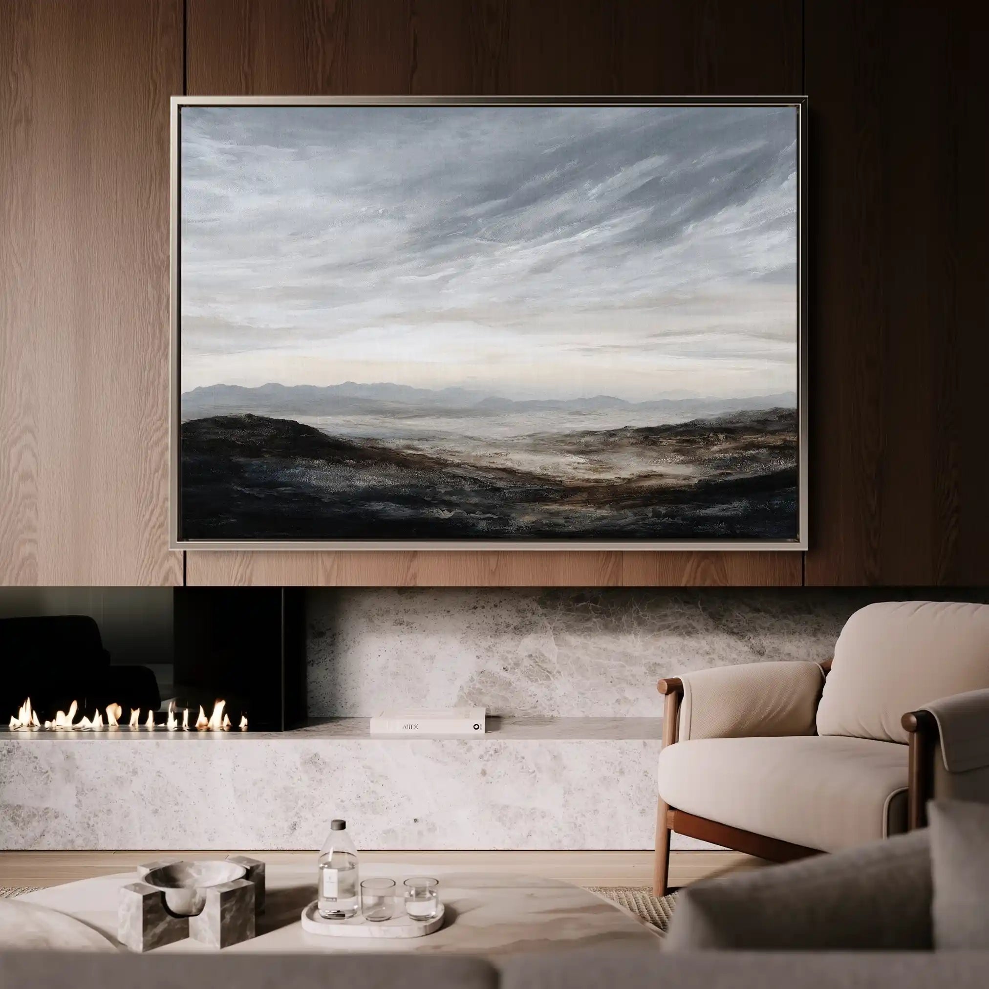 Abstract 1585 Canvas Art 60 x 40 cm / Stretched on hidden frame
