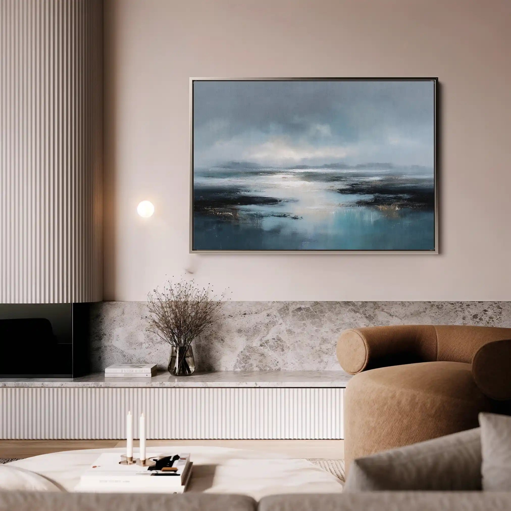Abstract 1586 Canvas Art 60 x 40 cm / Stretched on hidden frame