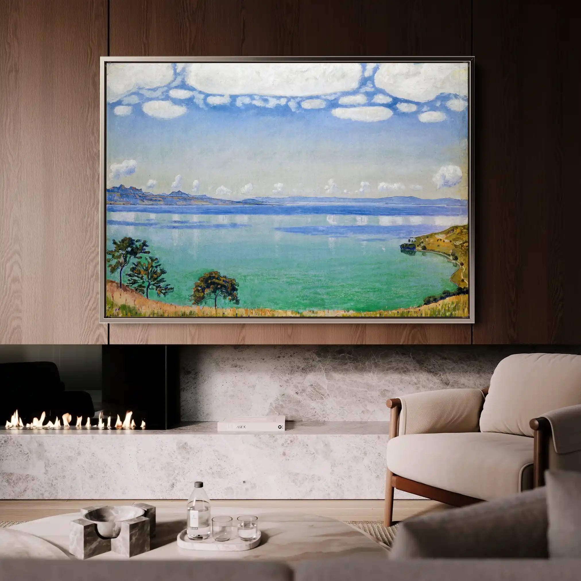 Landscape 159 Canvas Art 90 x 60 cm / Stretched on hidden frame