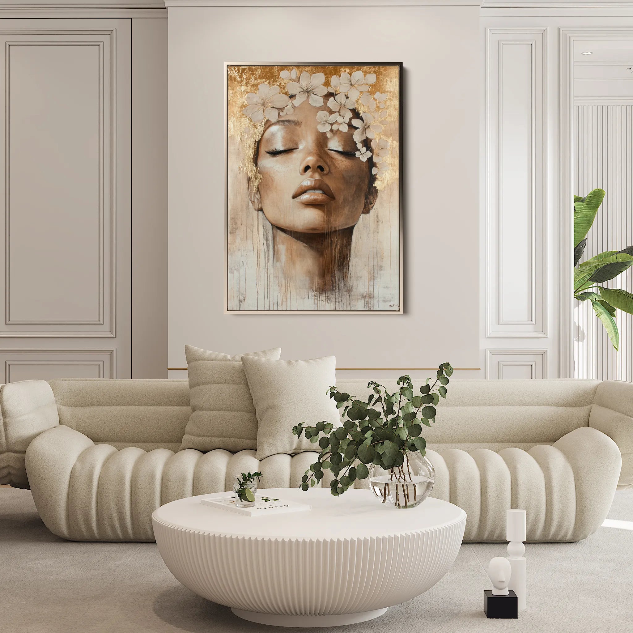Portrait Canvas Wall Art WAD159-P 90 x 60 cm / Stretched on hidden frame