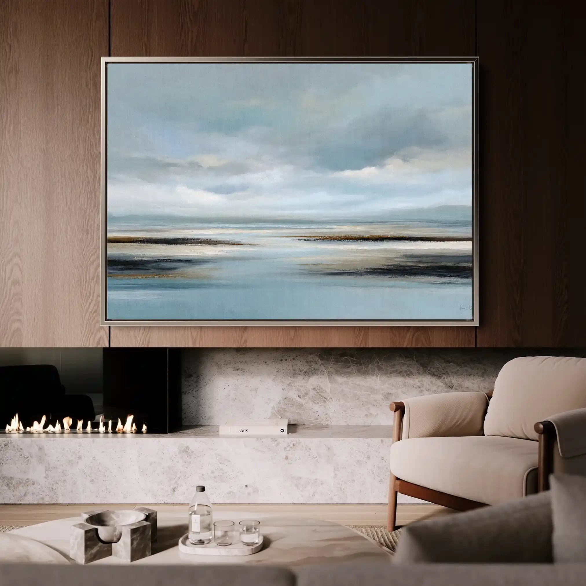 Abstract 1592 Canvas Art 60 x 40 cm / Stretched on hidden frame