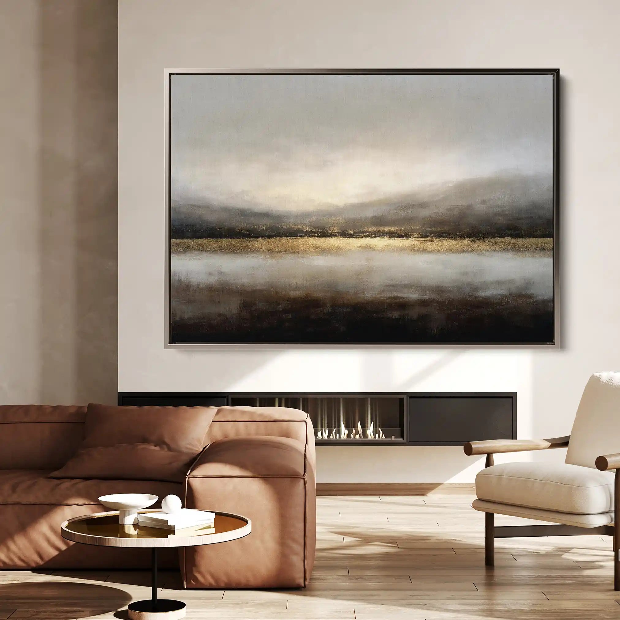 Abstract 1596 Canvas Art 60 x 40 cm / Stretched on hidden frame