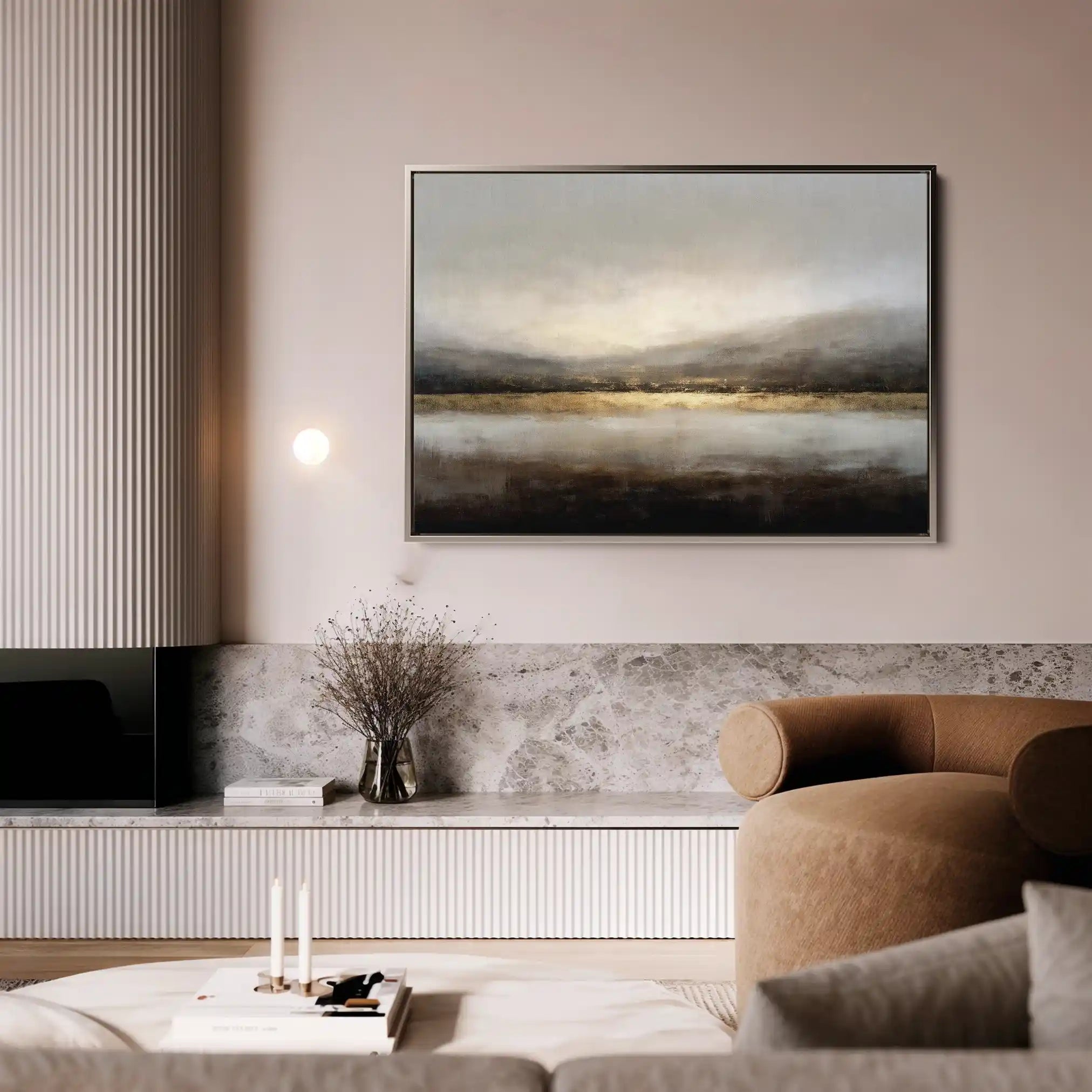 Abstract 1596 Canvas Art 60 x 40 cm / Stretched on hidden frame