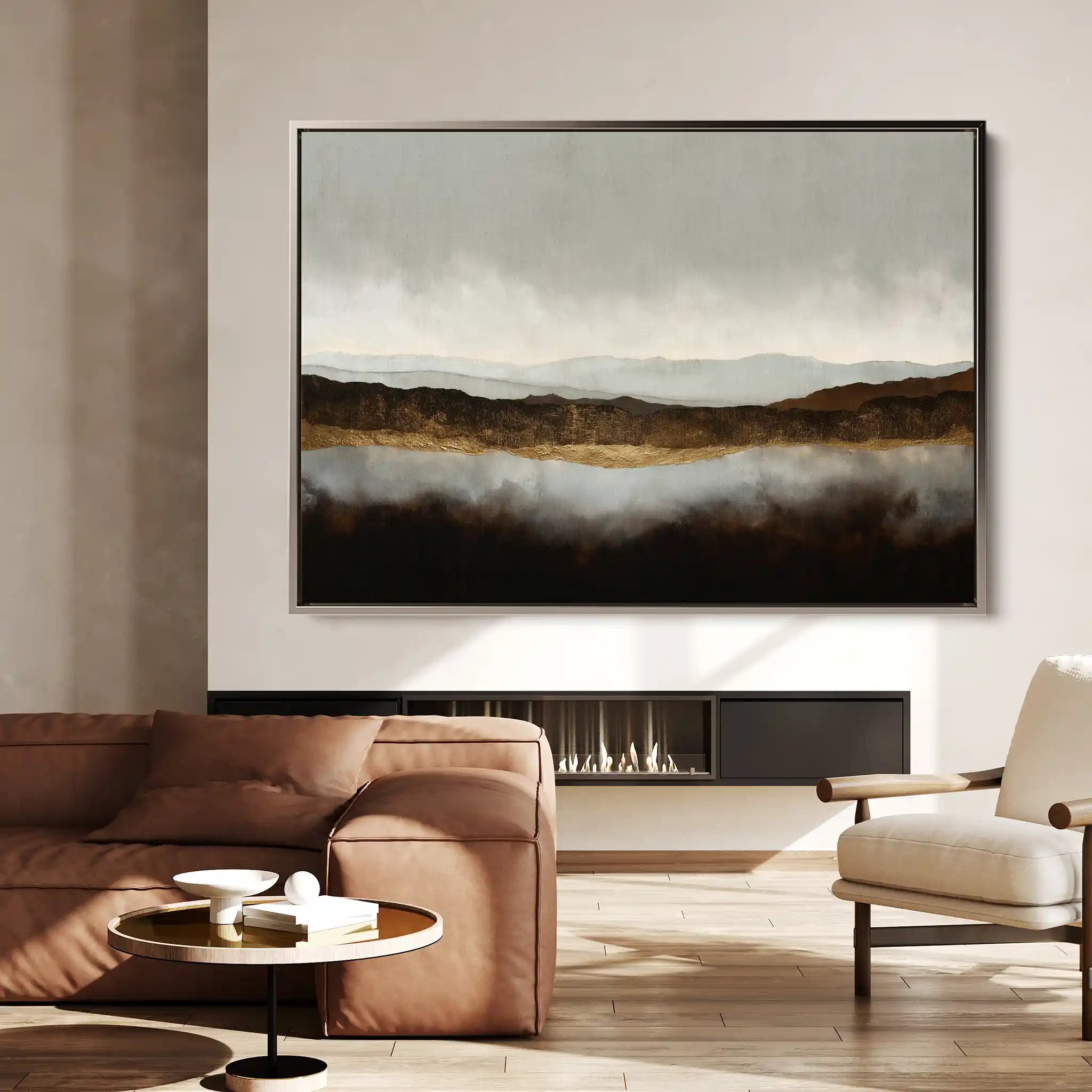 Abstract 1597 Canvas Art 60 x 40 cm / Stretched on hidden frame
