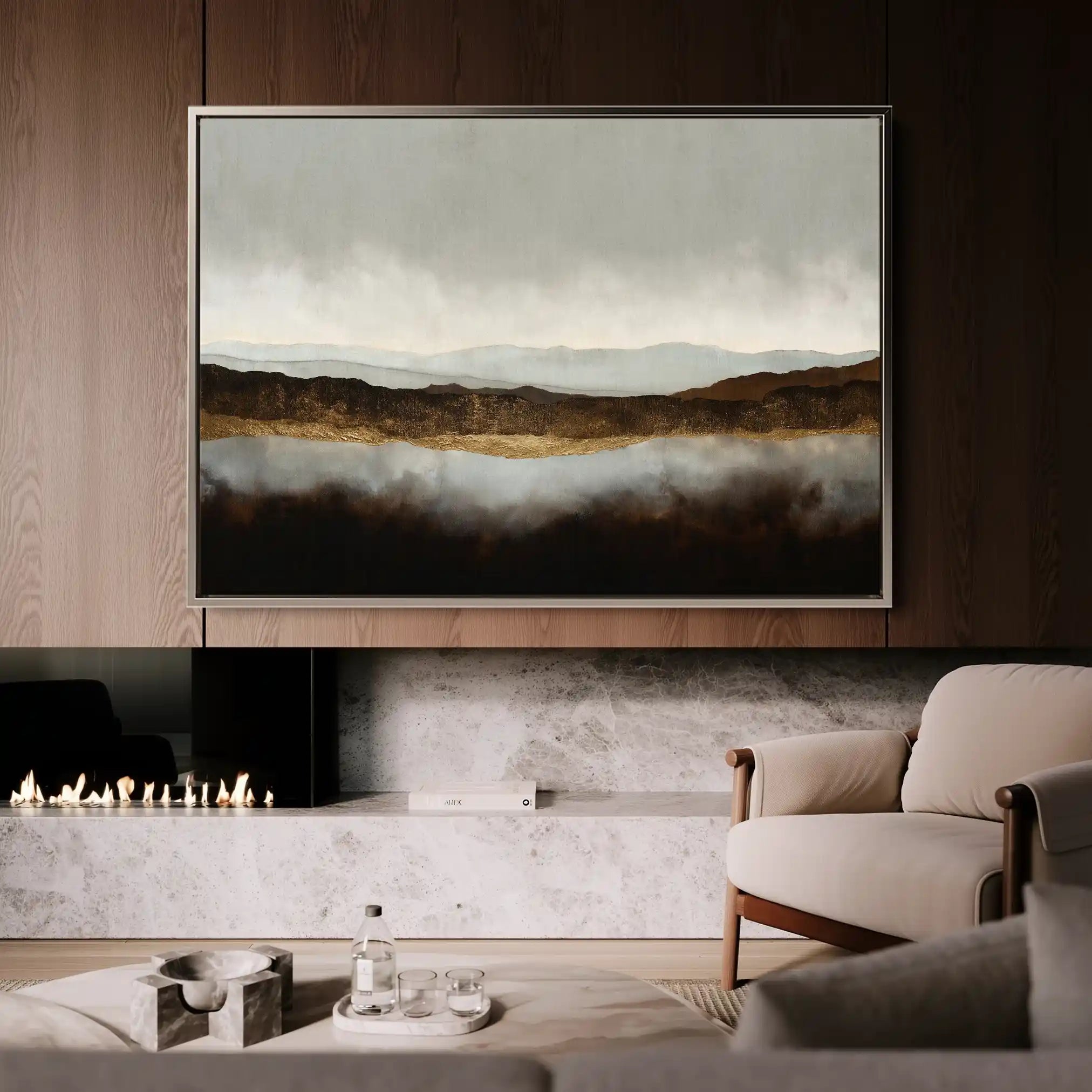 Abstract 1597 Canvas Art 60 x 40 cm / Stretched on hidden frame