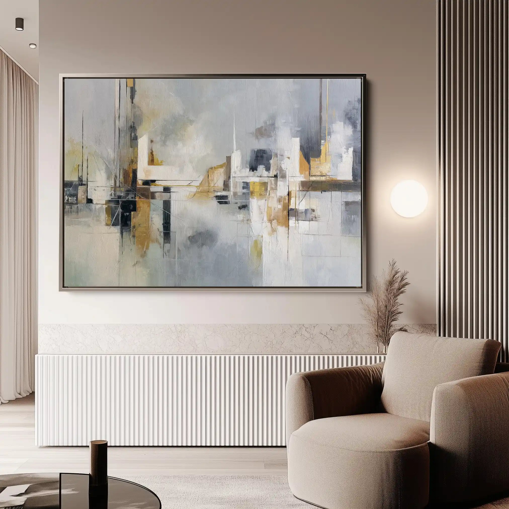 Abstract 1599 Canvas Art 60 x 40 cm / Stretched on hidden frame