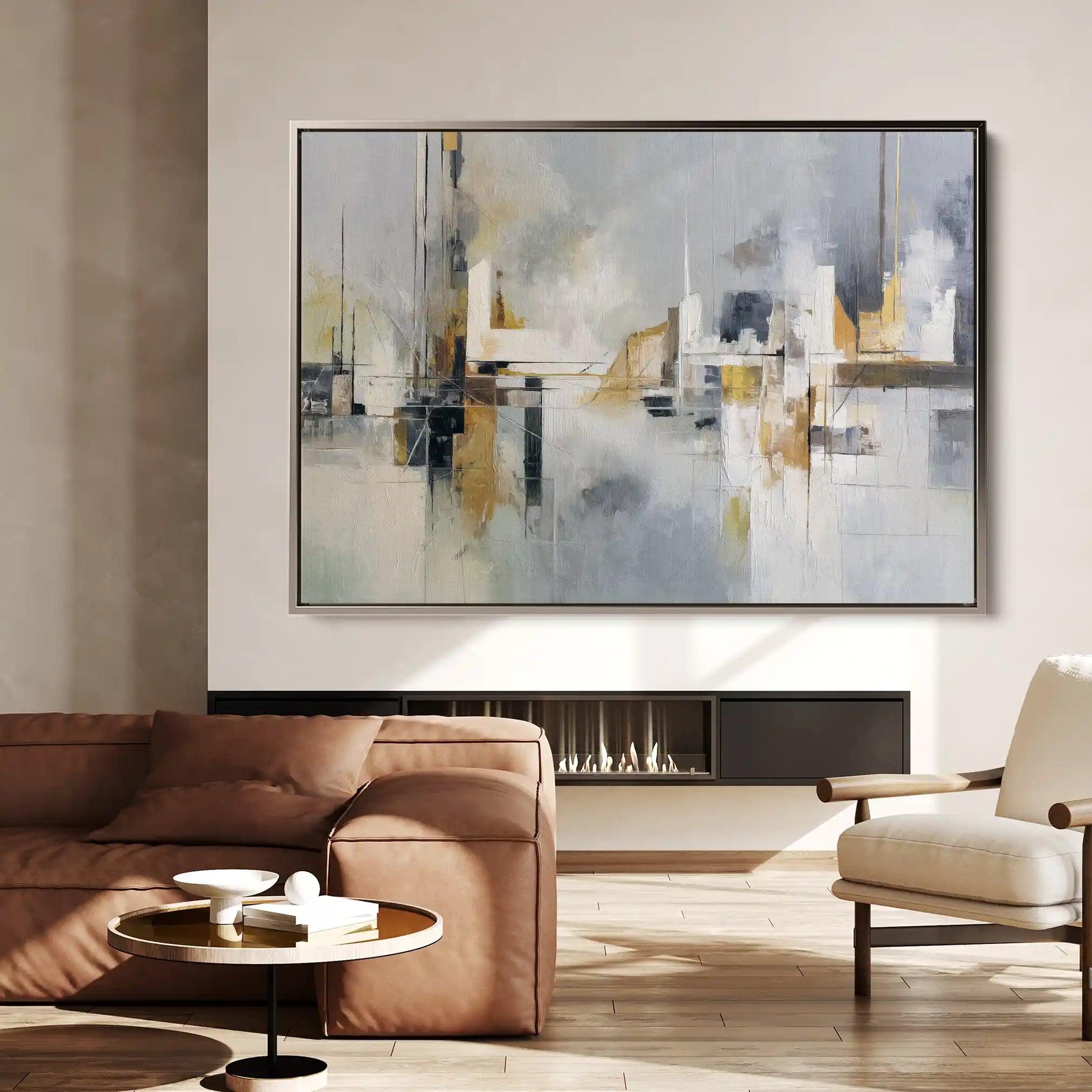 Abstract 1599 Canvas Art 60 x 40 cm / Stretched on hidden frame