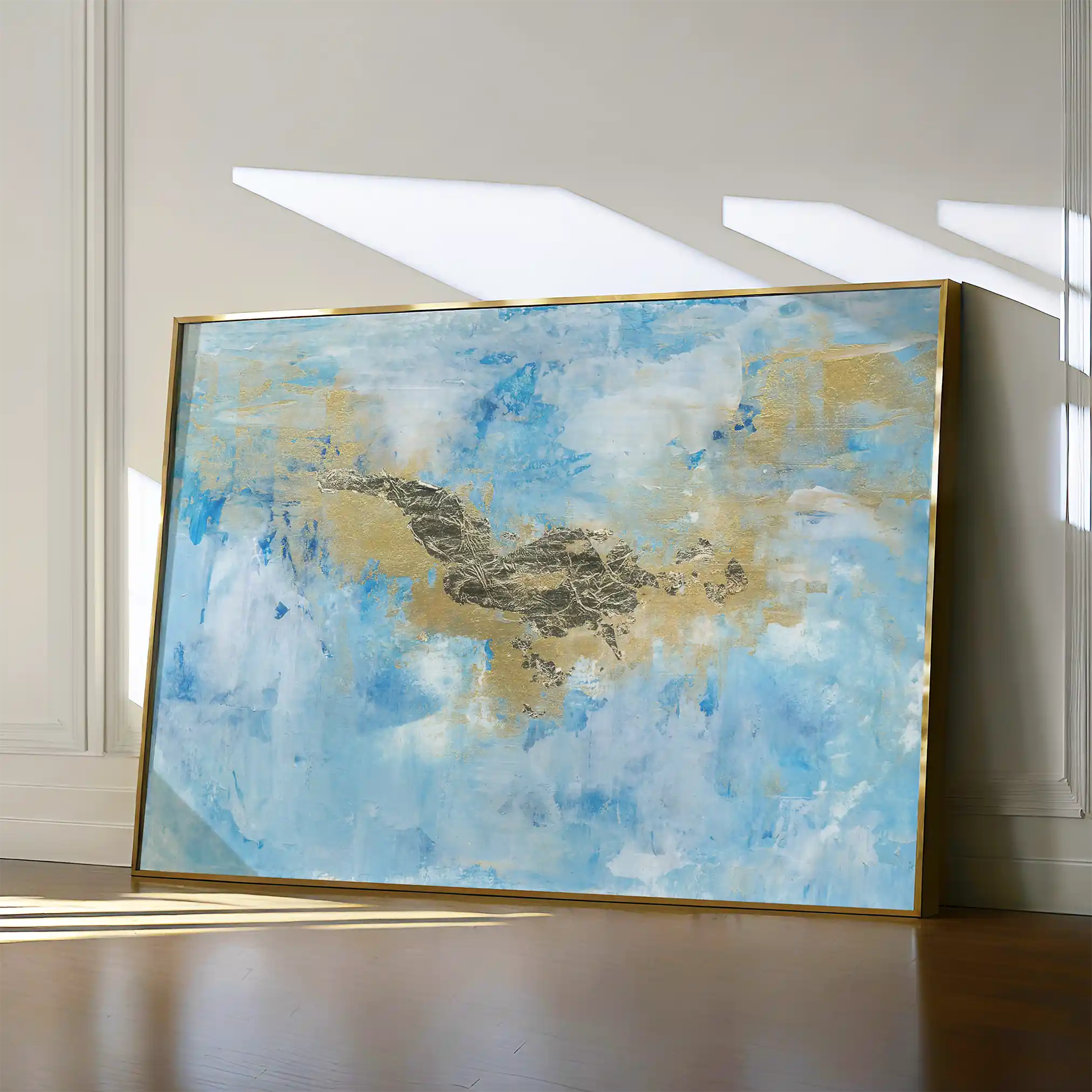Abstract Canvas Wall Art WAD160-A 90 x 60 cm / Stretched on hidden frame