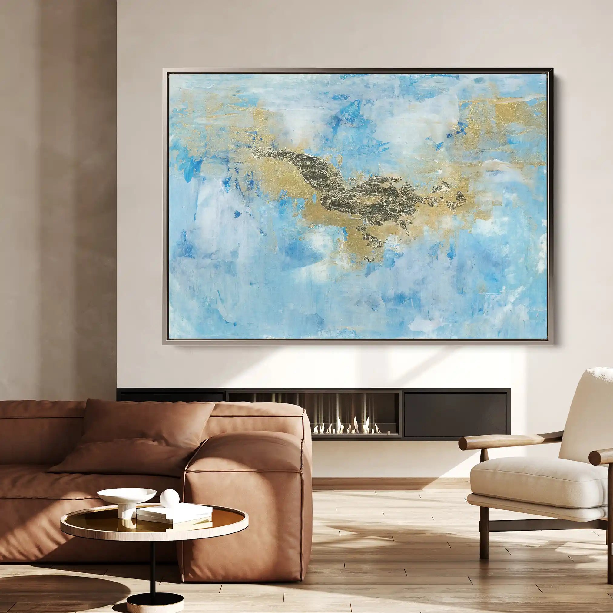 Abstract 160 Canvas Art 60 x 40 cm / Stretched on hidden frame
