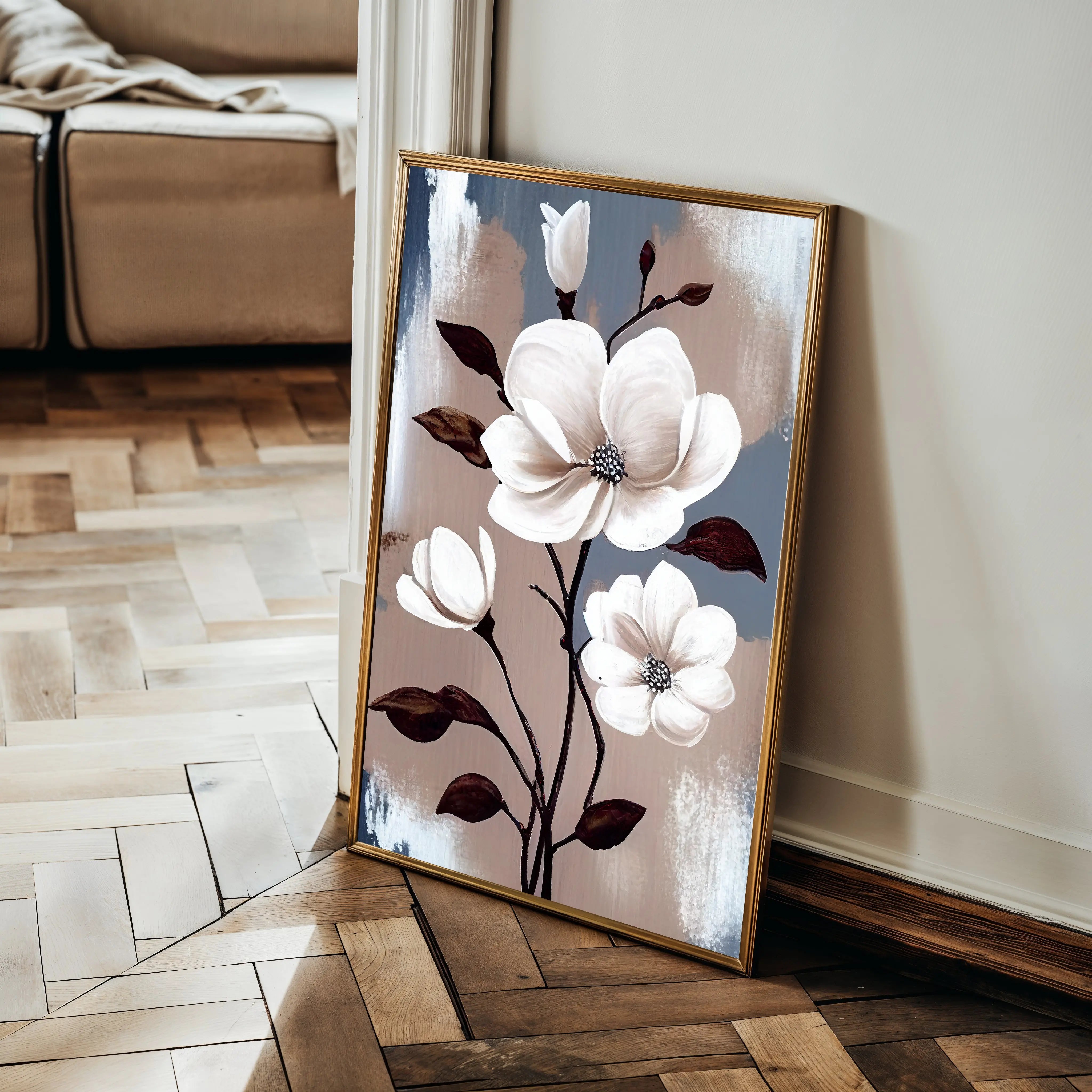 Floral Canvas Wall Art WAD160-F 90 x 60 cm / Stretched on hidden frame