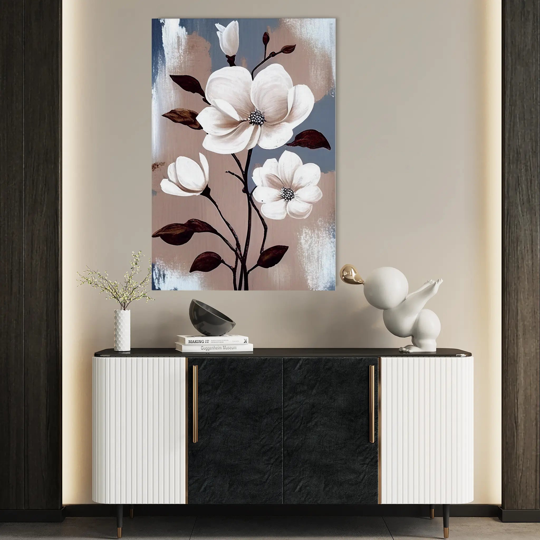 Floral Canvas Wall Art WAD160-F 90 x 60 cm / Stretched on hidden frame