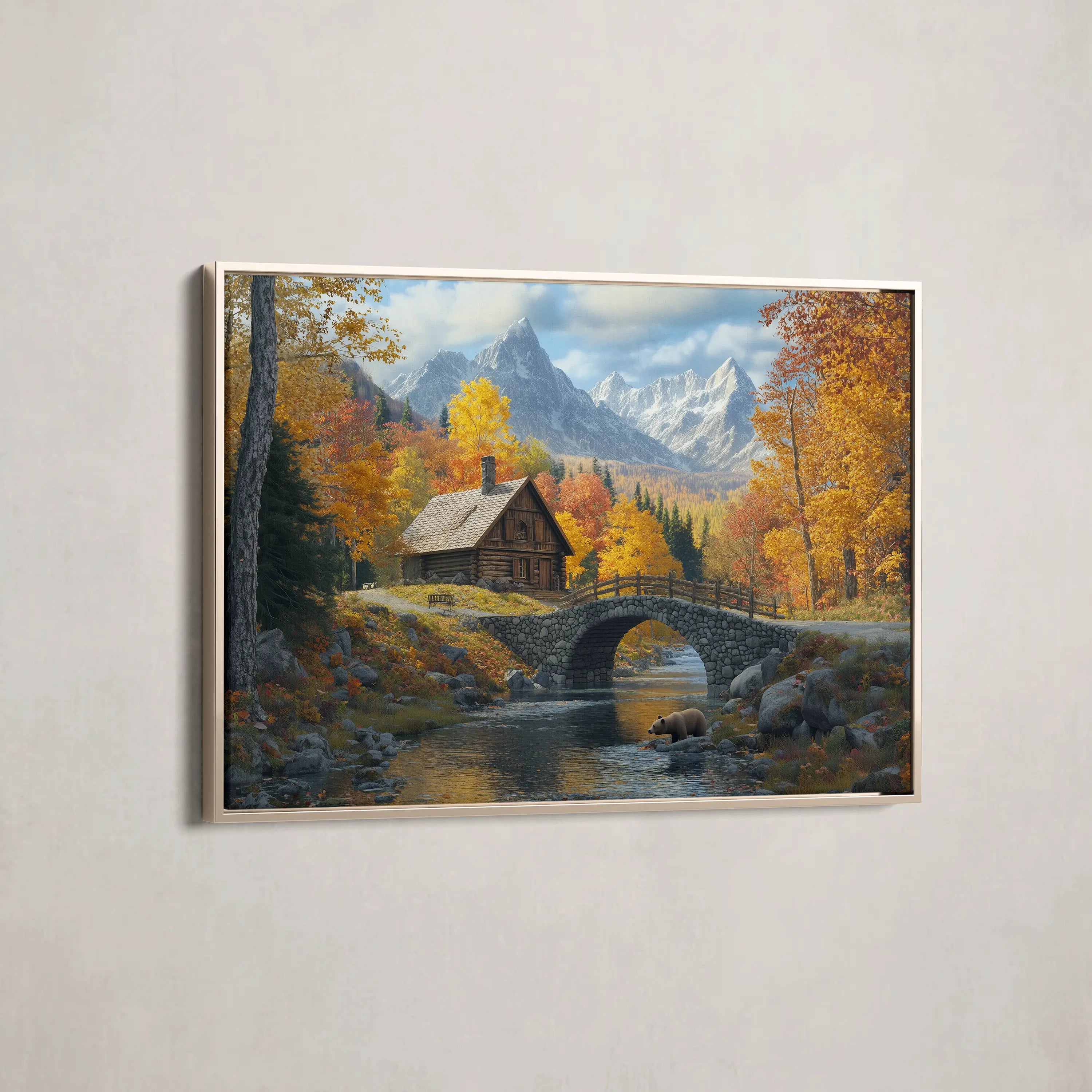 Landscape Canvas Wall Art WAD160-L 90 x 60 cm / Stretched on hidden frame