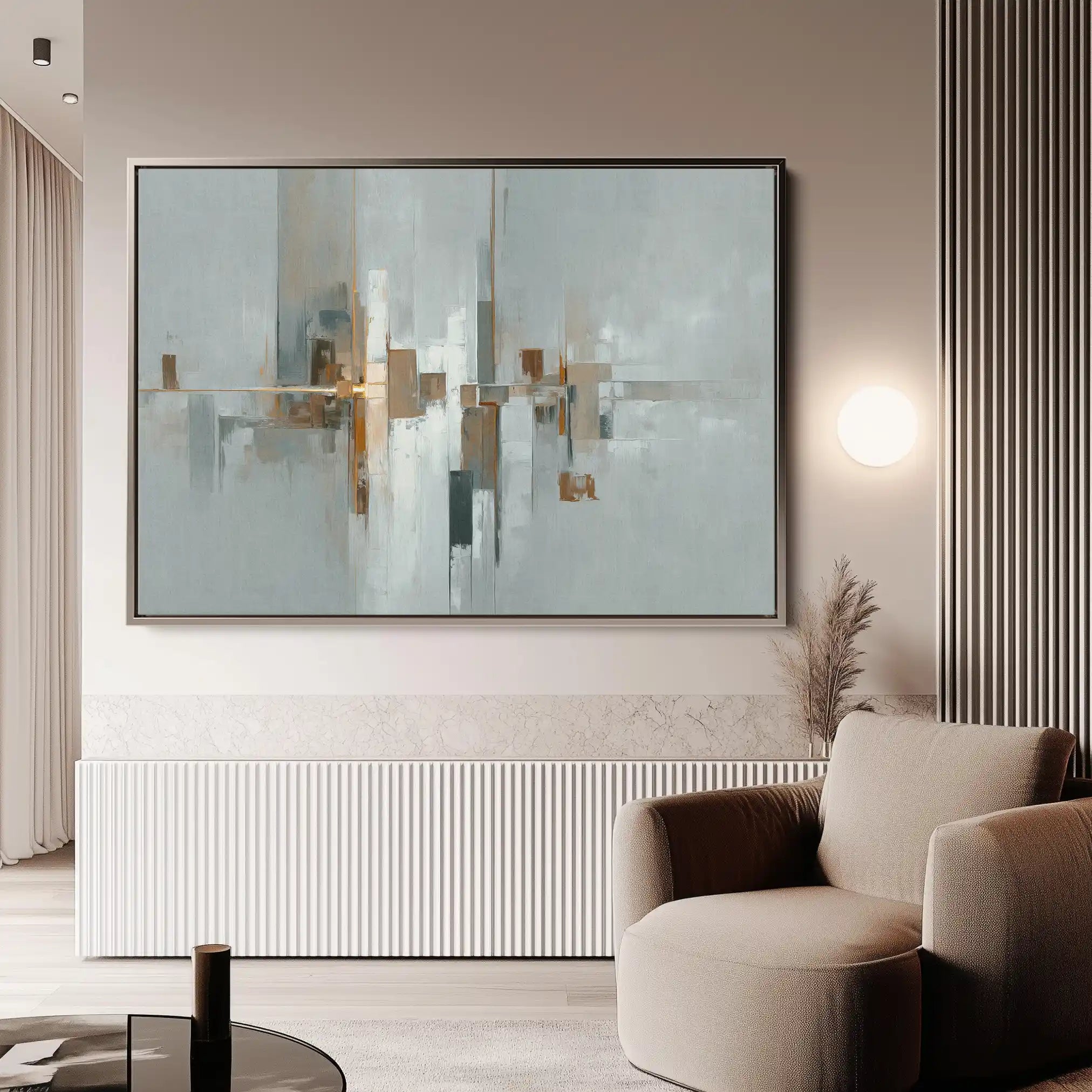 Abstract 1600 Canvas Art 60 x 40 cm / Stretched on hidden frame