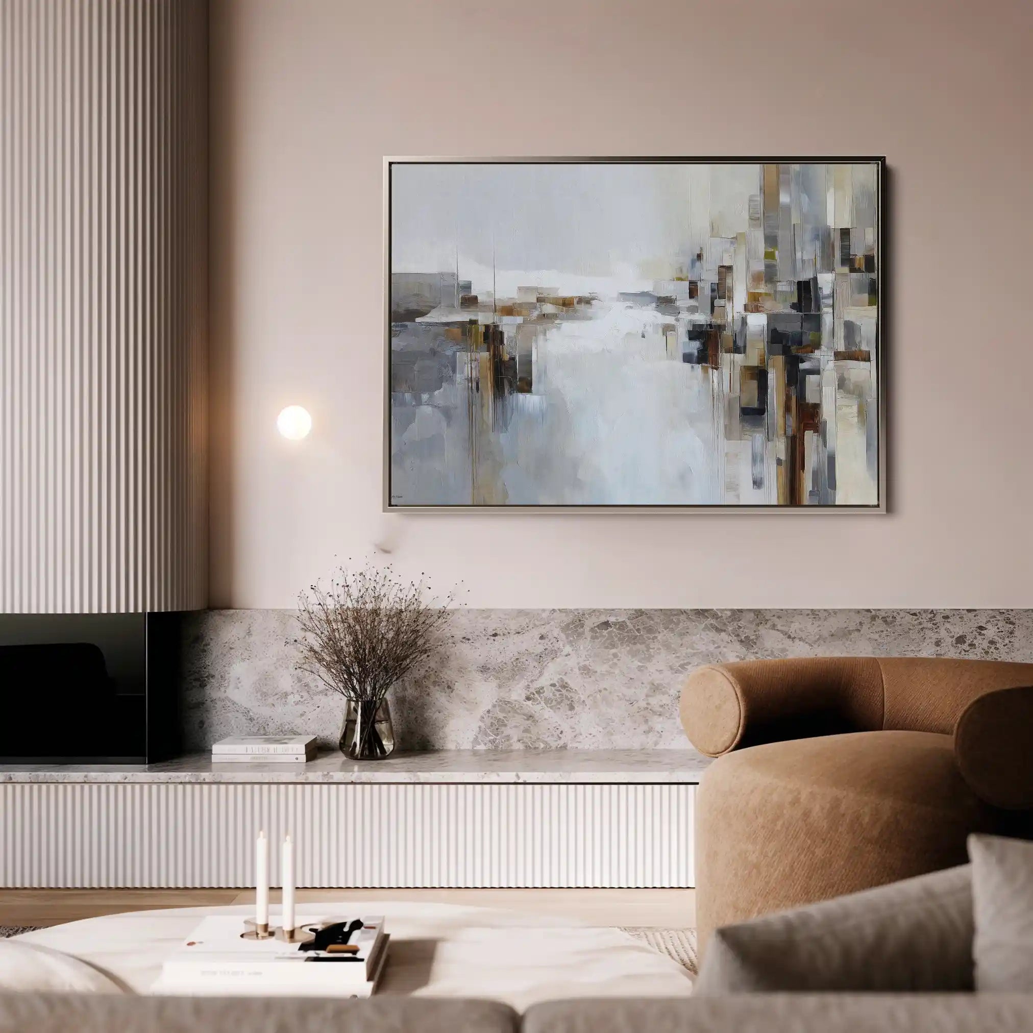 Abstract 1601 Canvas Art 60 x 40 cm / Stretched on hidden frame