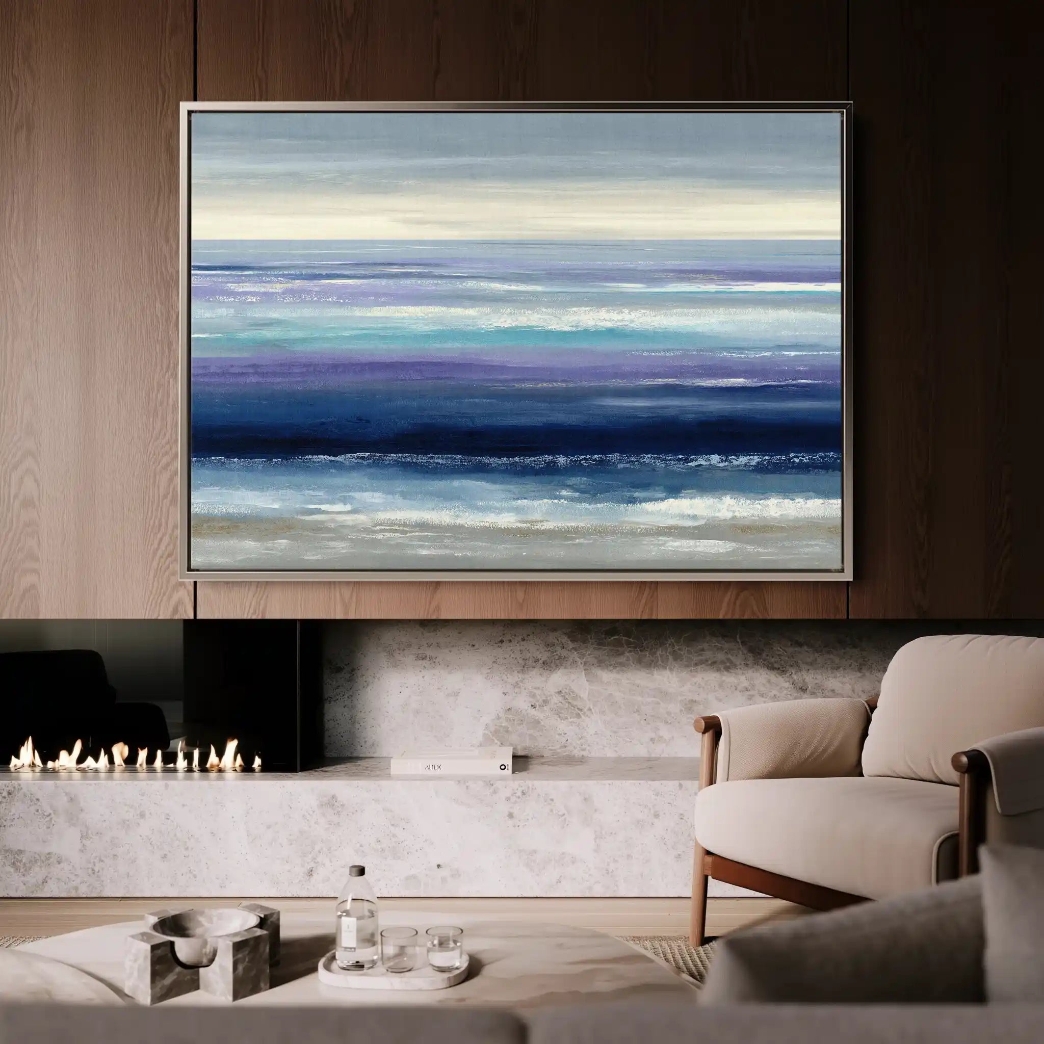 Abstract 1602 Canvas Art 60 x 40 cm / Stretched on hidden frame