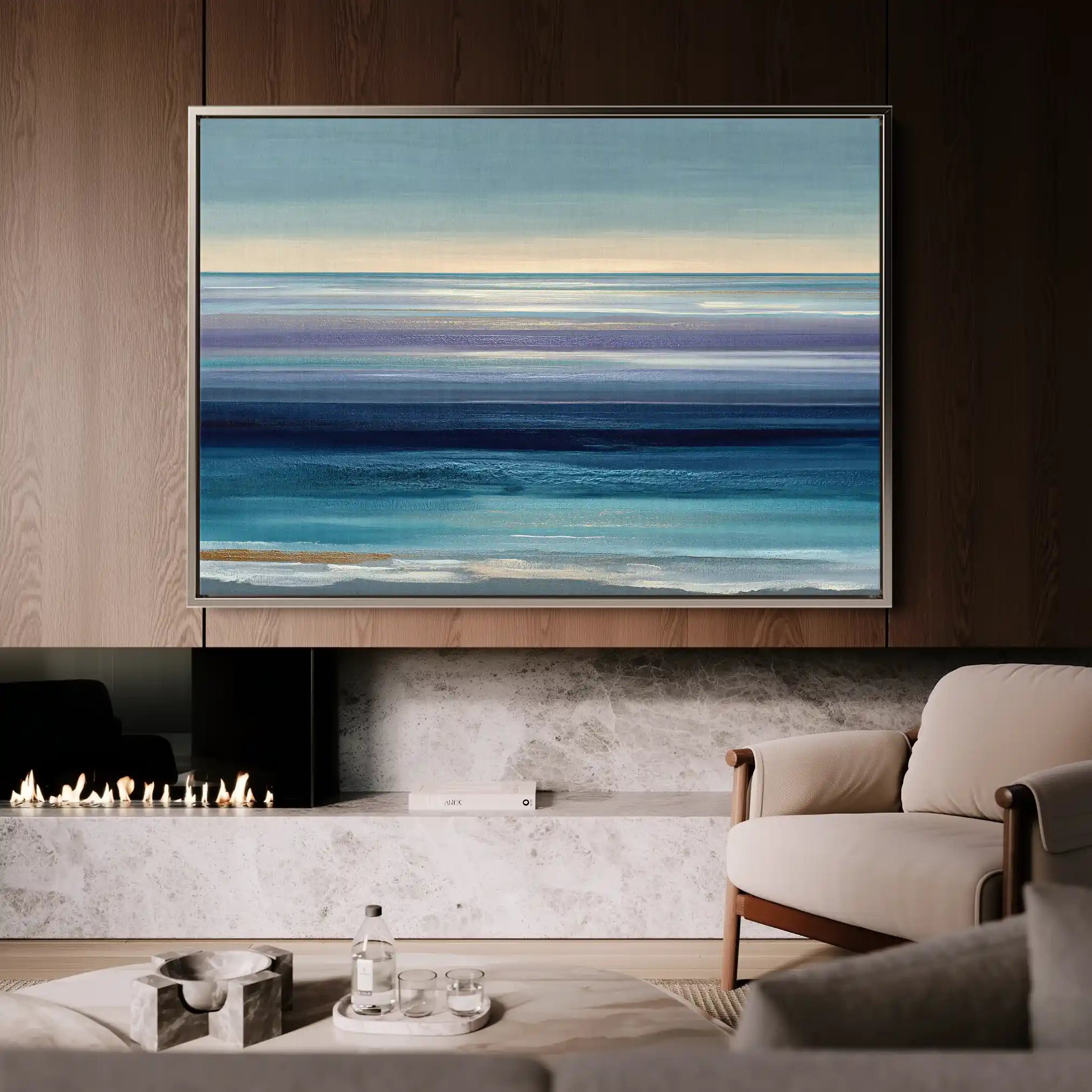 Abstract 1603 Canvas Art 60 x 40 cm / Stretched on hidden frame