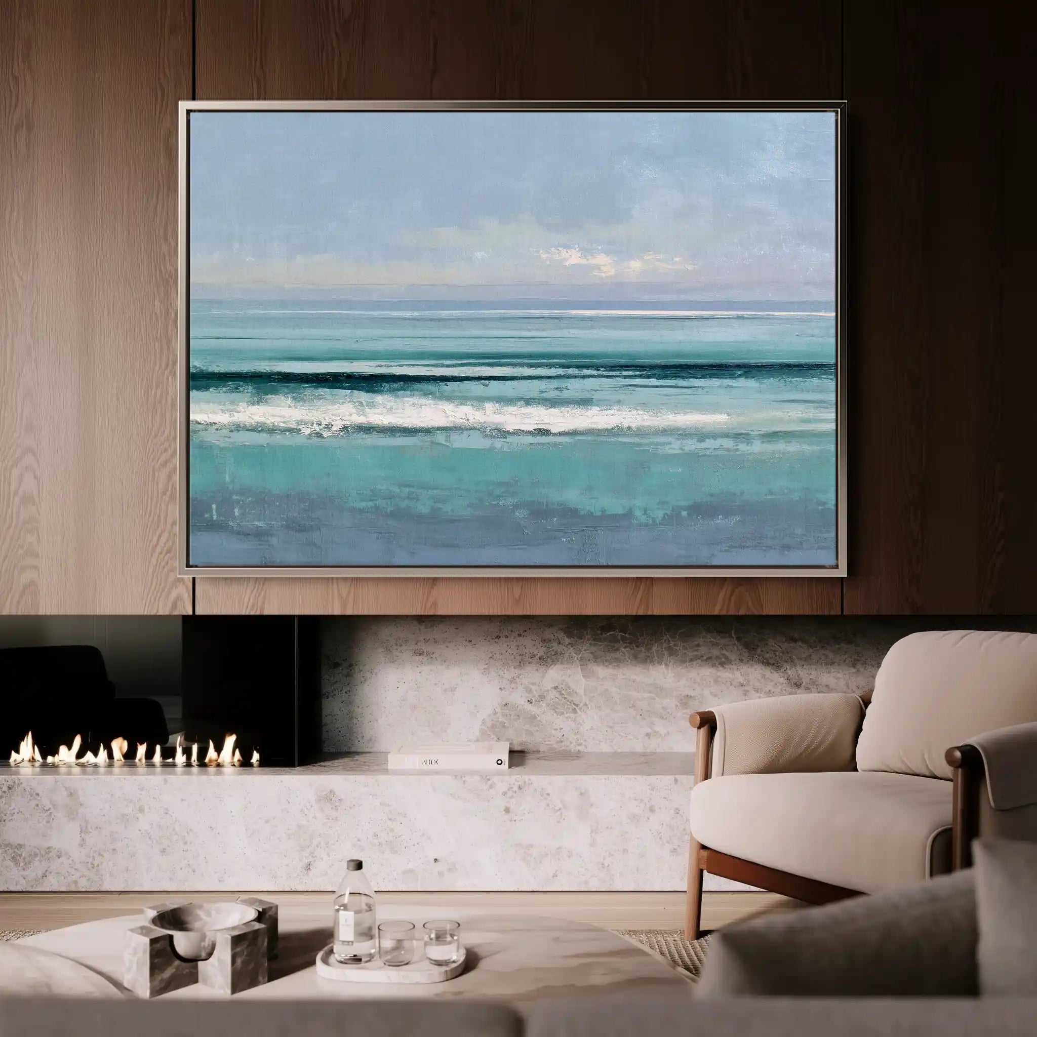 Abstract 1605 Canvas Art 60 x 40 cm / Stretched on hidden frame