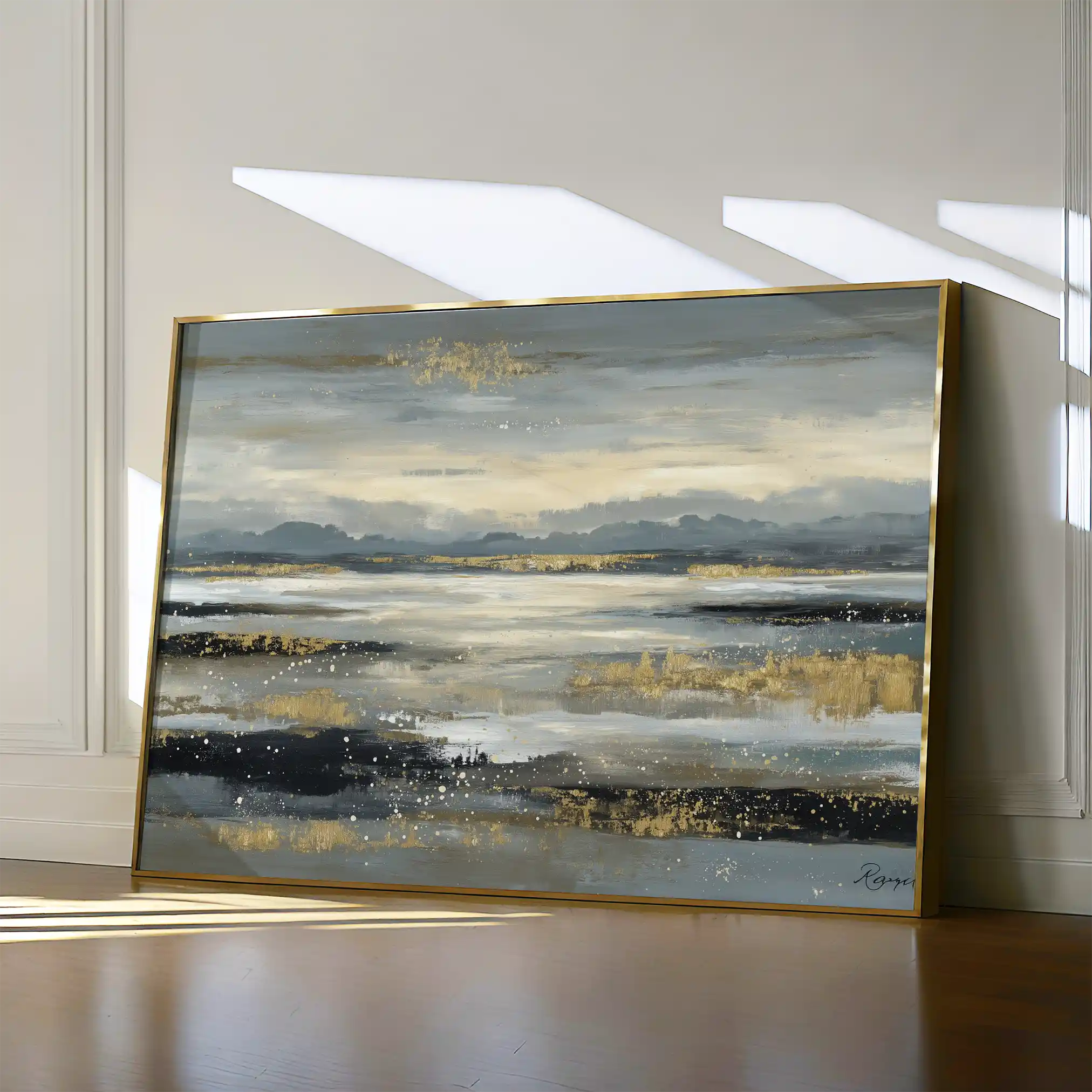 Abstract 1607 Canvas Art 60 x 40 cm / Stretched on hidden frame
