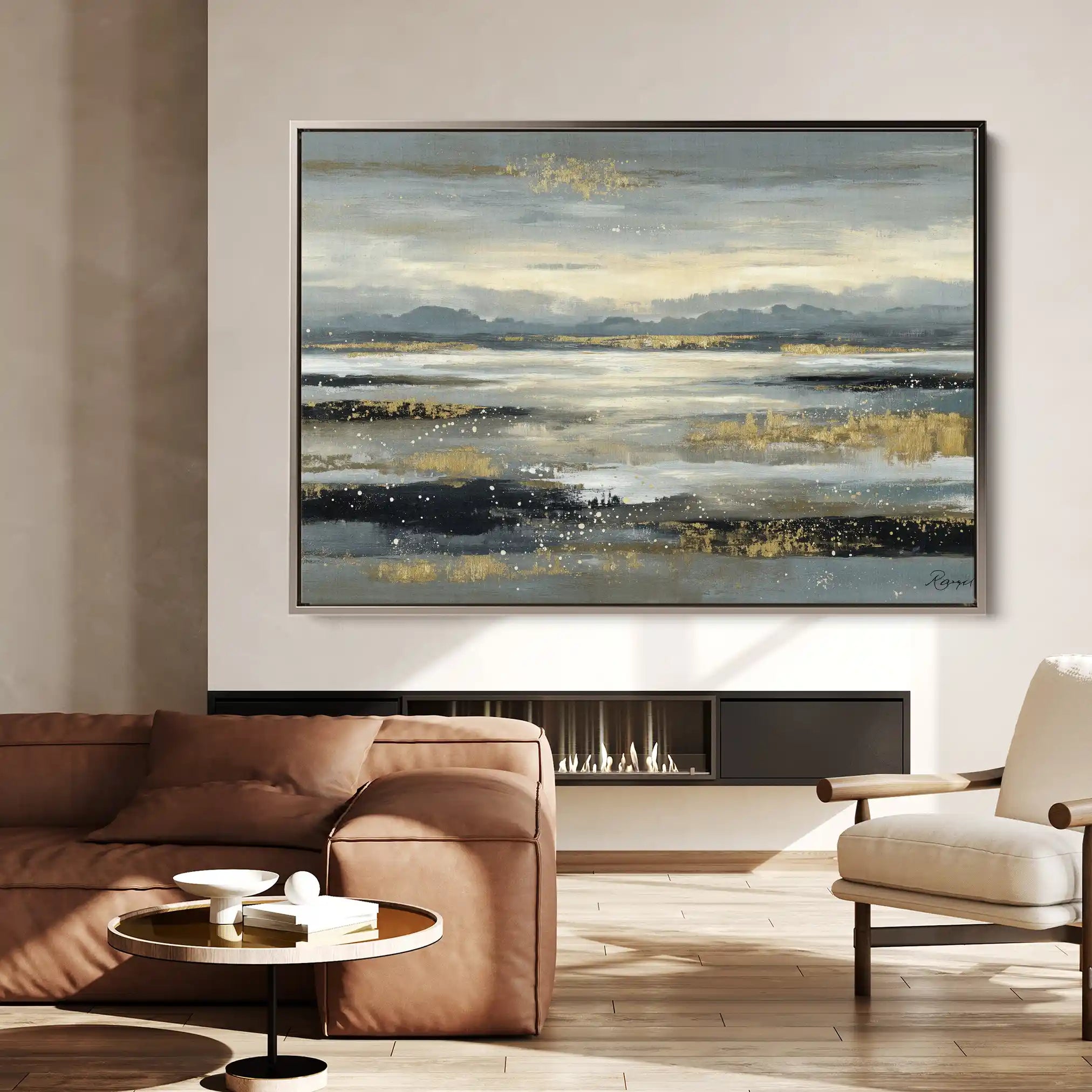 Abstract 1607 Canvas Art 60 x 40 cm / Stretched on hidden frame
