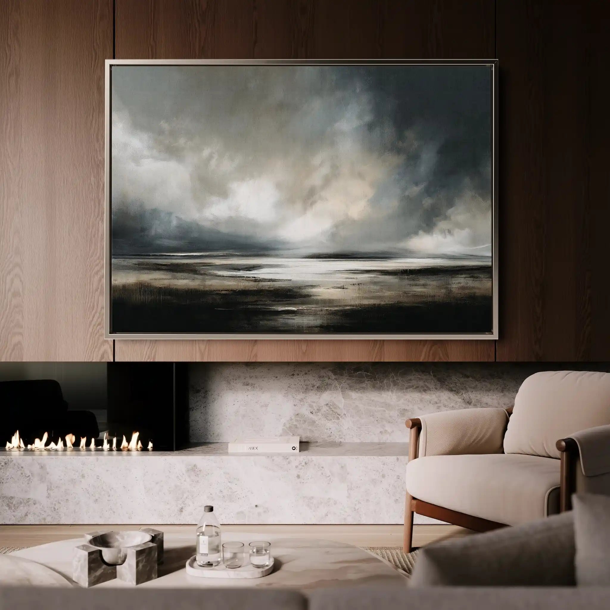 Abstract 1608 Canvas Art 60 x 40 cm / Stretched on hidden frame