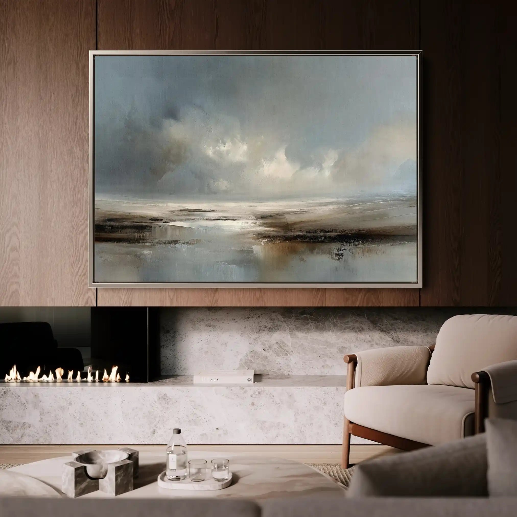 Abstract 1609 Canvas Art 60 x 40 cm / Stretched on hidden frame