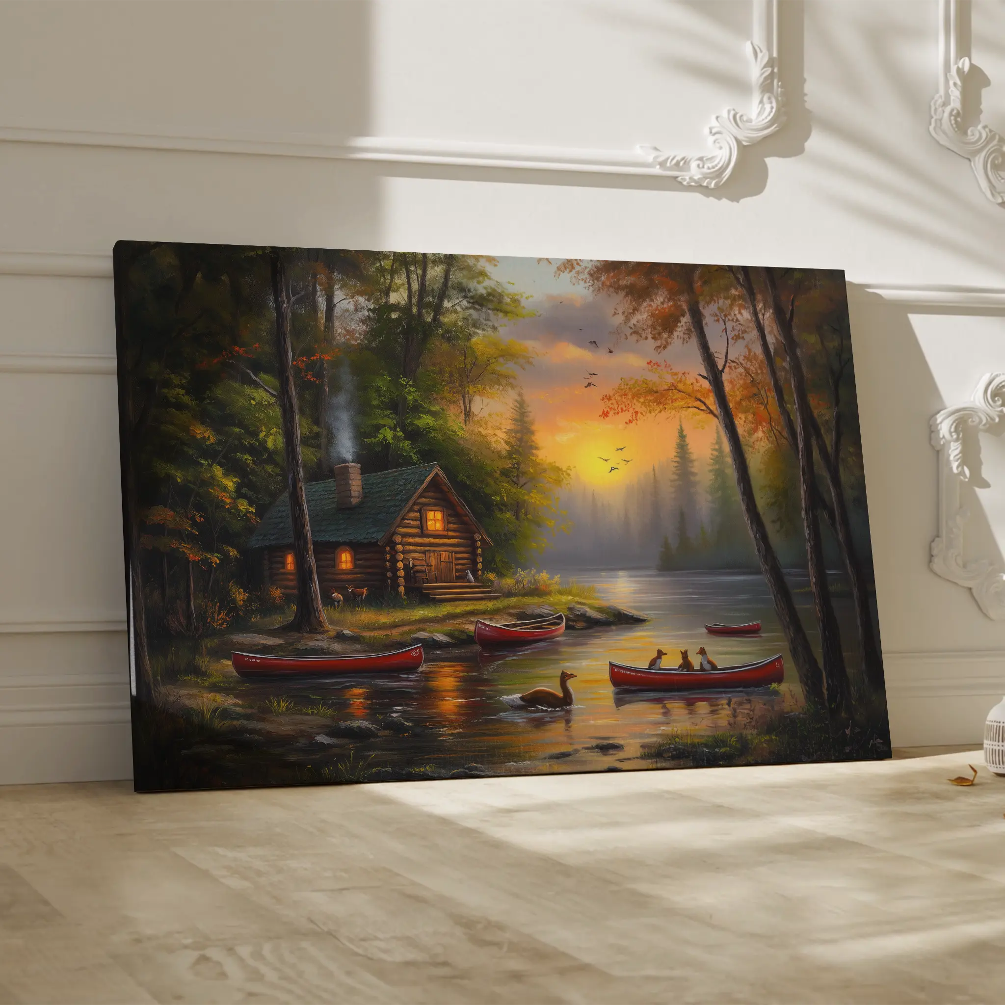 Landscape Canvas Wall Art WAD161-L 90 x 60 cm / Stretched on hidden frame