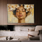 Portrait 161 Canvas Art 90 x 60 cm / Stretched on hidden frame