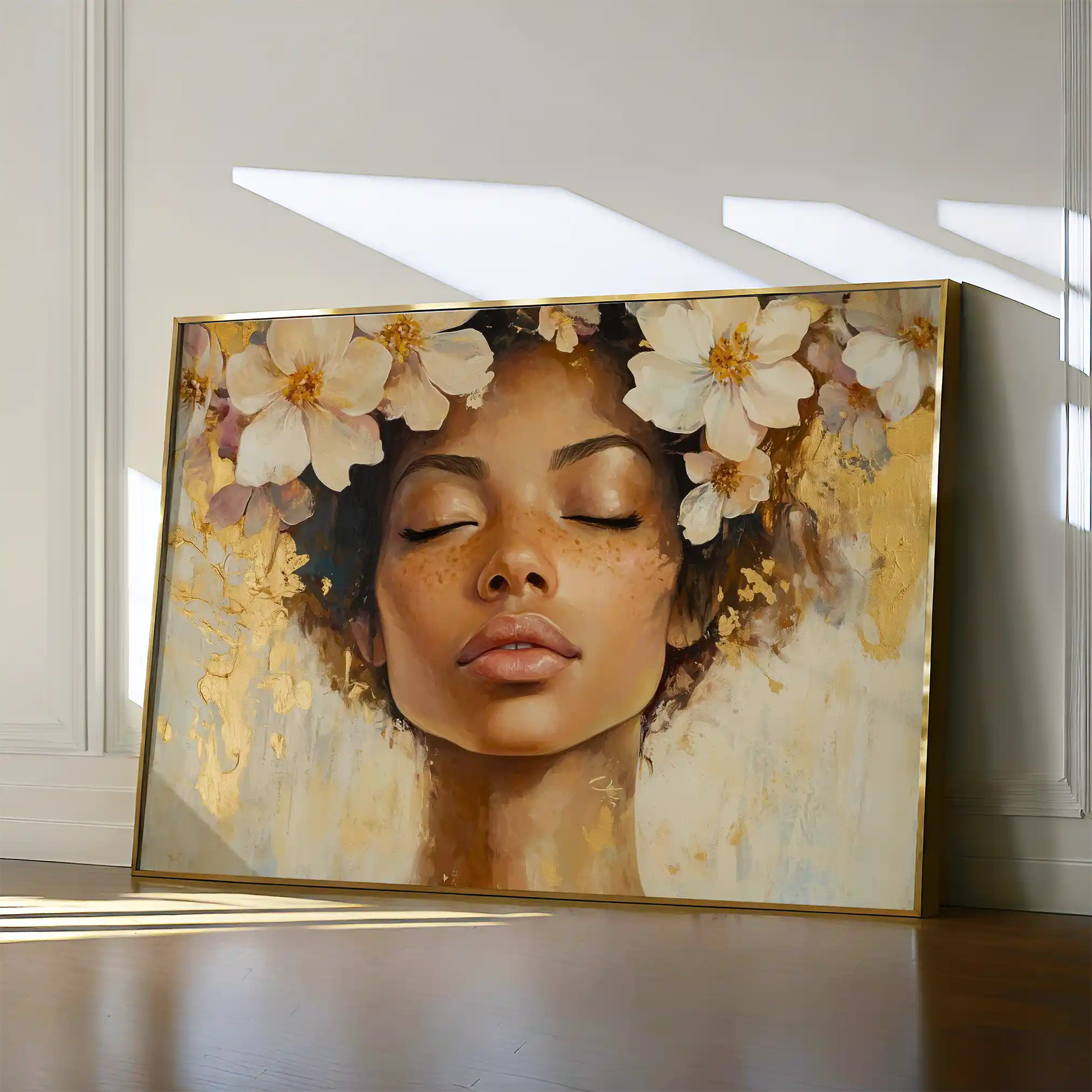 Portrait 161 Canvas Art 90 x 60 cm / Stretched on hidden frame