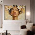 Portrait 161 Canvas Art 90 x 60 cm / Stretched on hidden frame