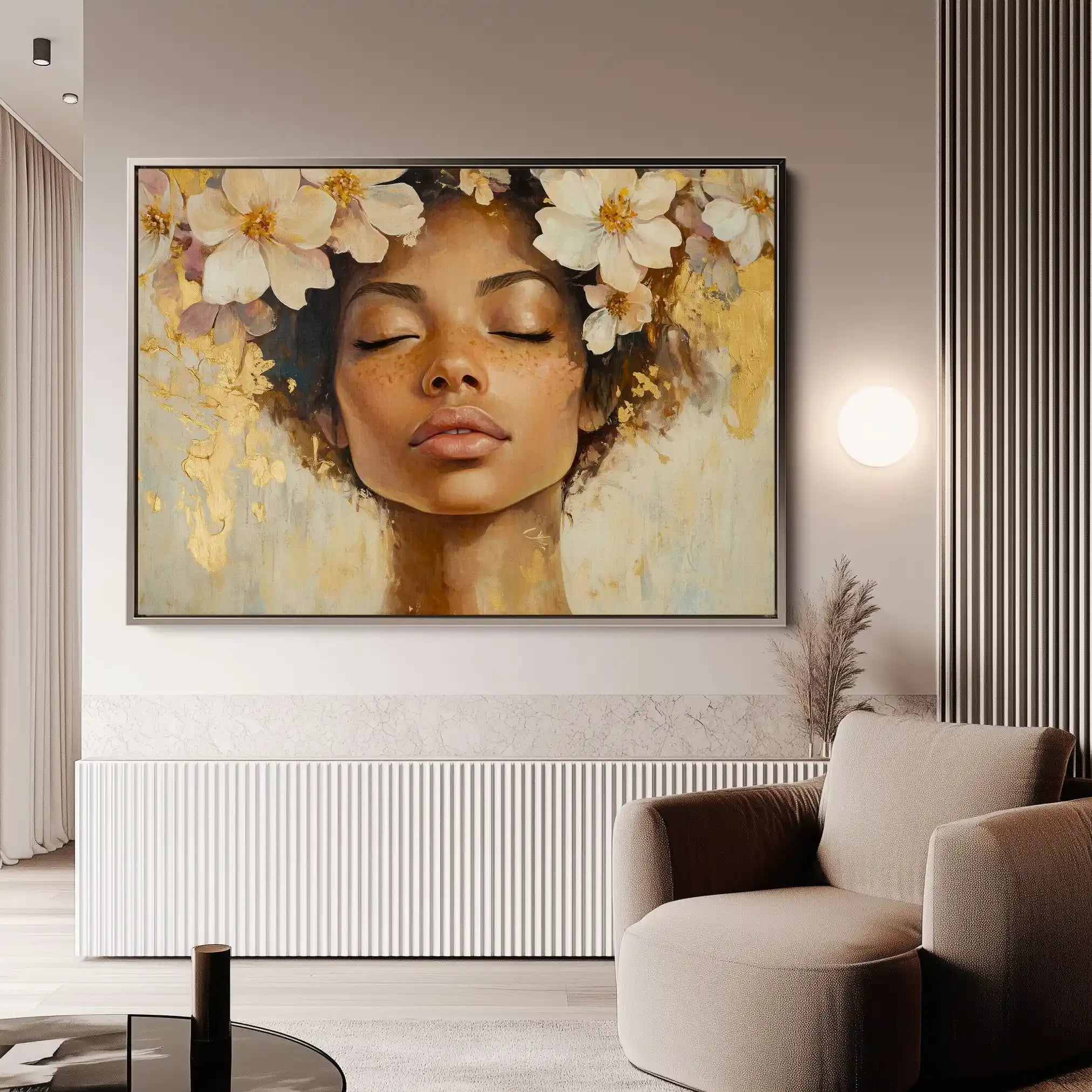 Portrait 161 Canvas Art 90 x 60 cm / Stretched on hidden frame