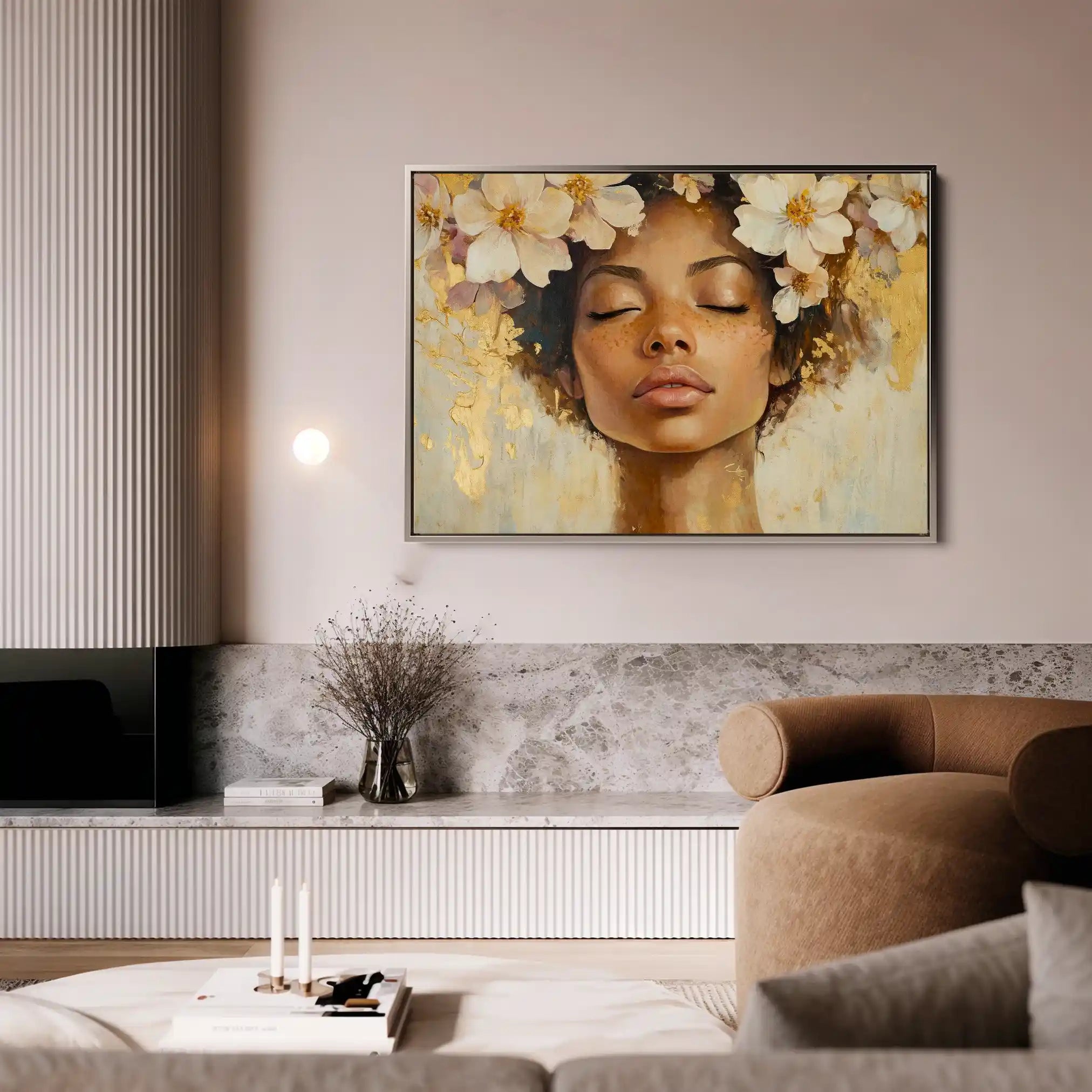 Portrait 161 Canvas Art 90 x 60 cm / Stretched on hidden frame