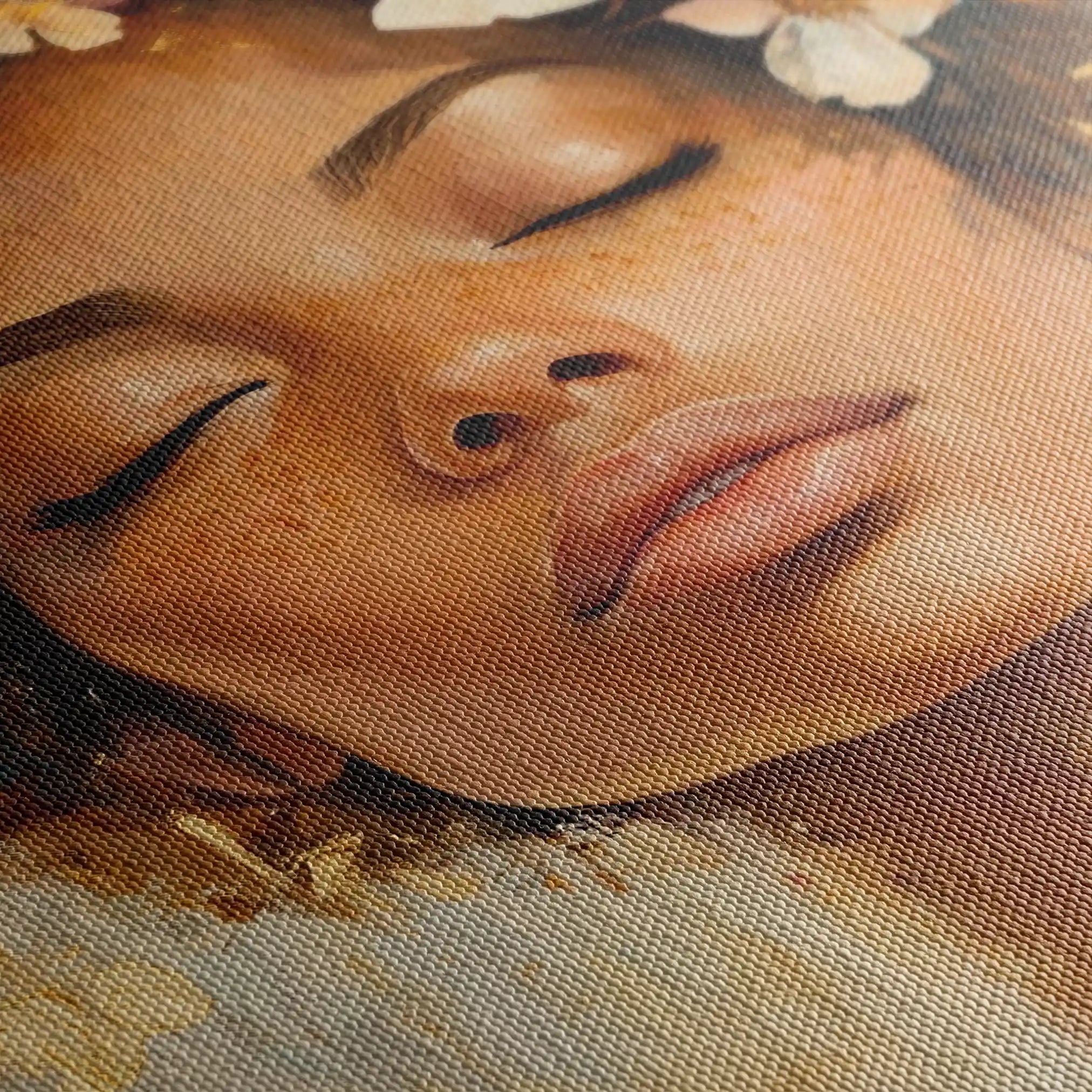 Portrait 161 Canvas Art 90 x 60 cm / Stretched on hidden frame