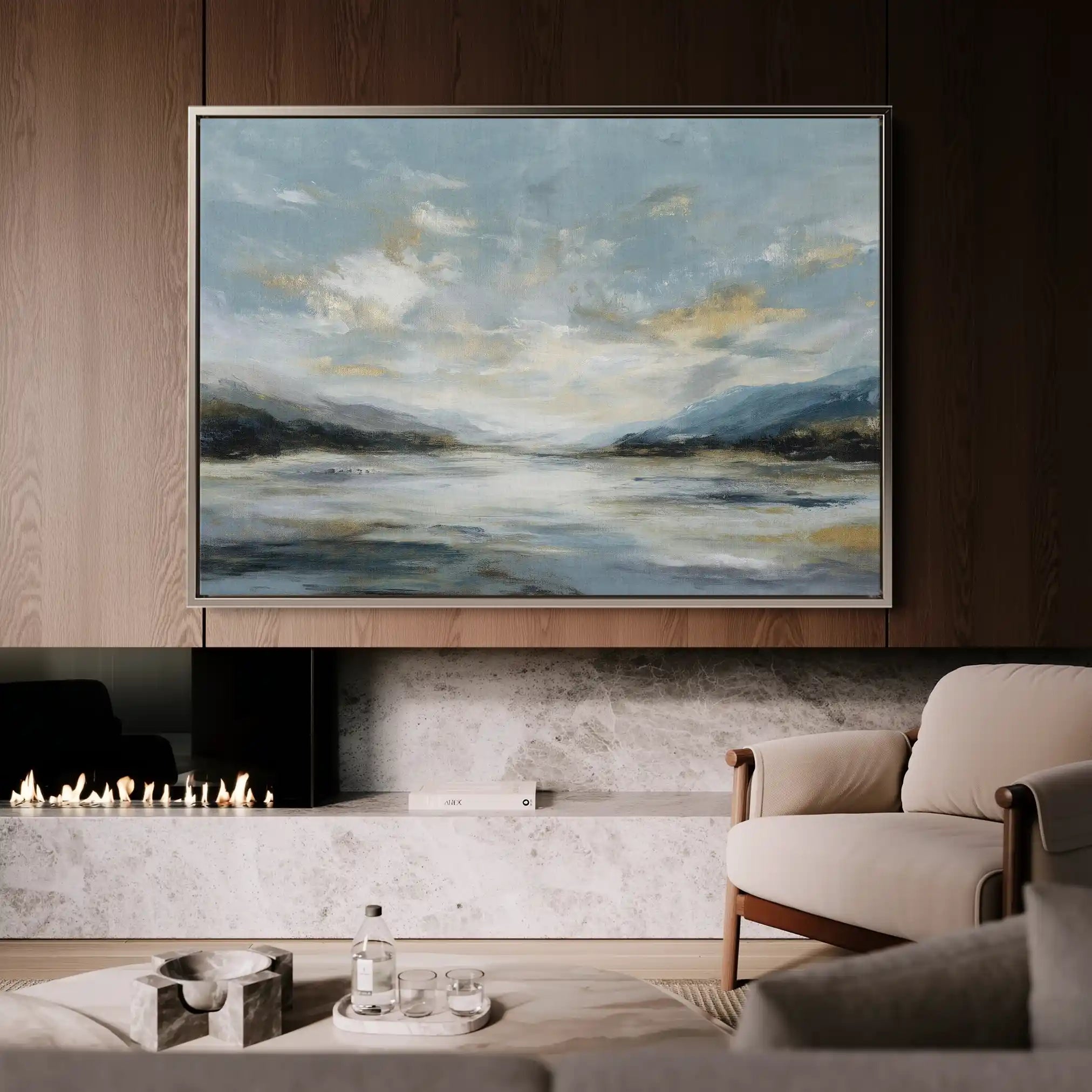 Abstract 1612 Canvas Art 60 x 40 cm / Stretched on hidden frame