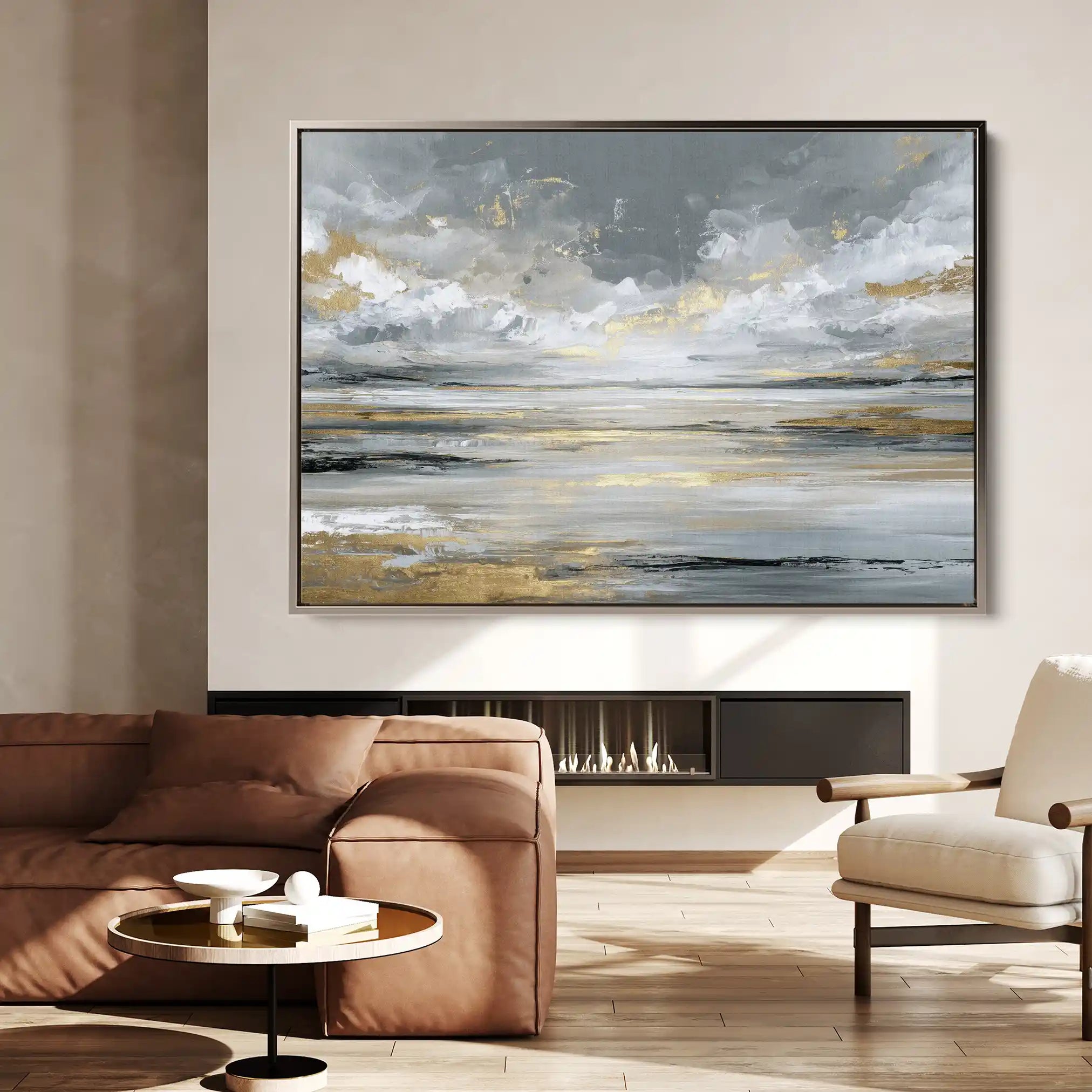 Abstract 1614 Canvas Art 60 x 40 cm / Stretched on hidden frame