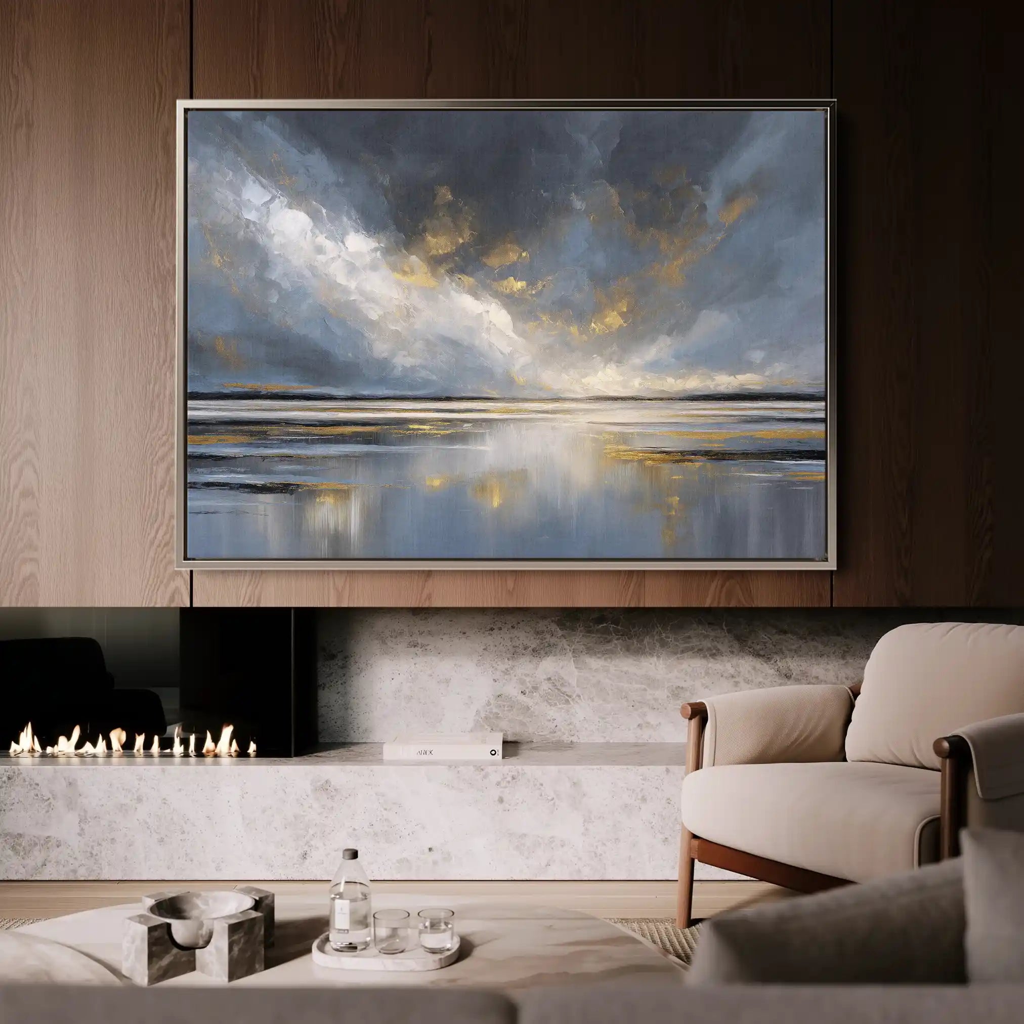 Abstract 1615 Canvas Art 60 x 40 cm / Stretched on hidden frame