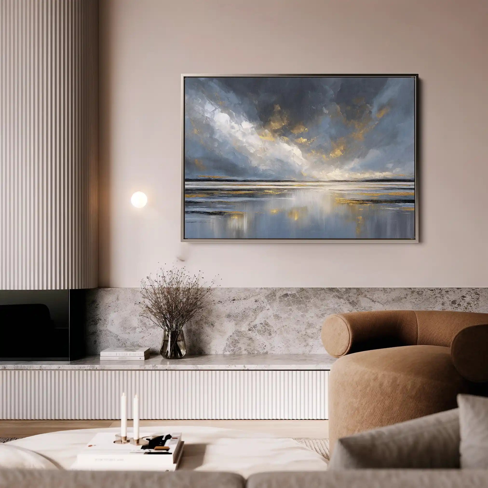 Abstract 1615 Canvas Art 60 x 40 cm / Stretched on hidden frame