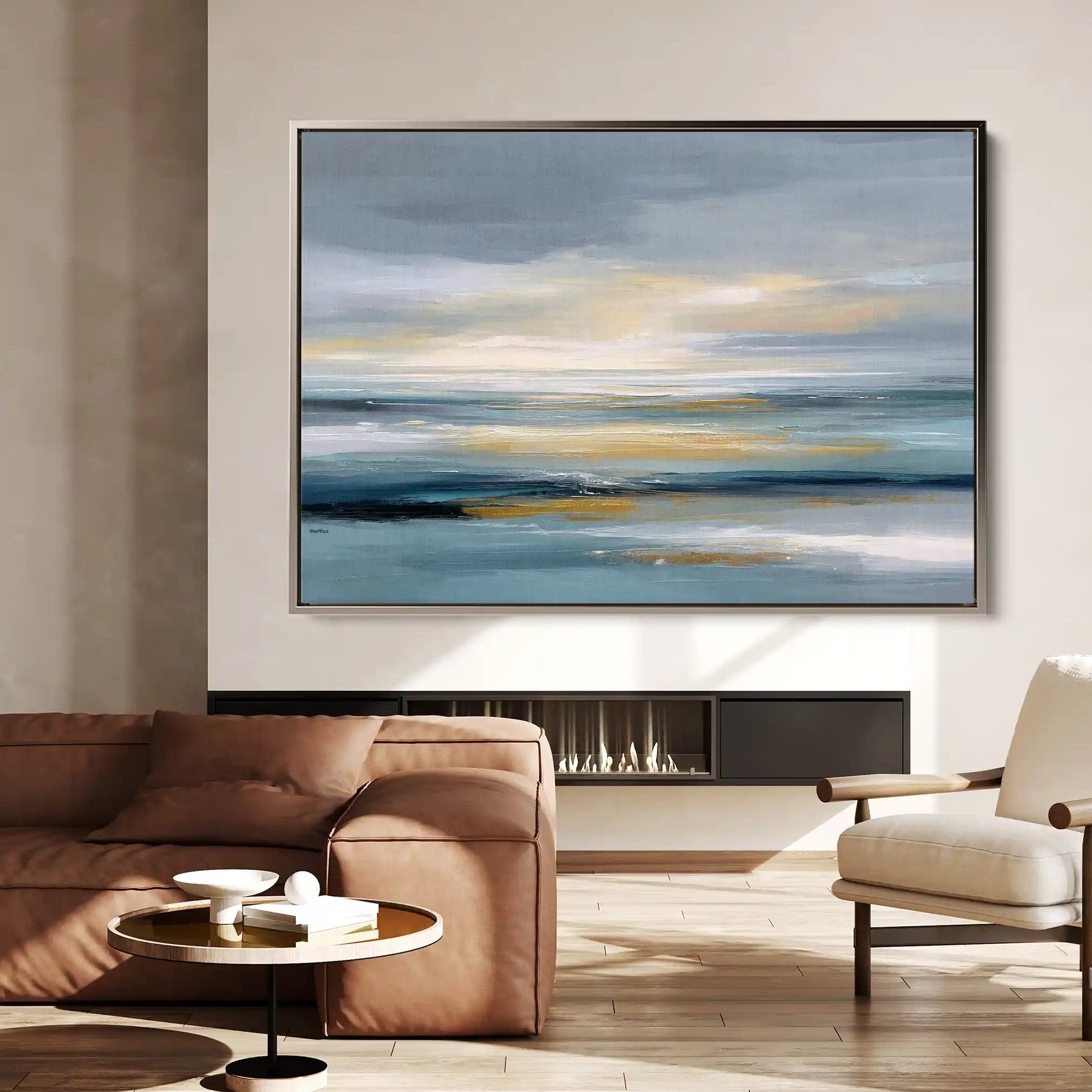 Abstract 1619 Canvas Art 60 x 40 cm / Stretched on hidden frame