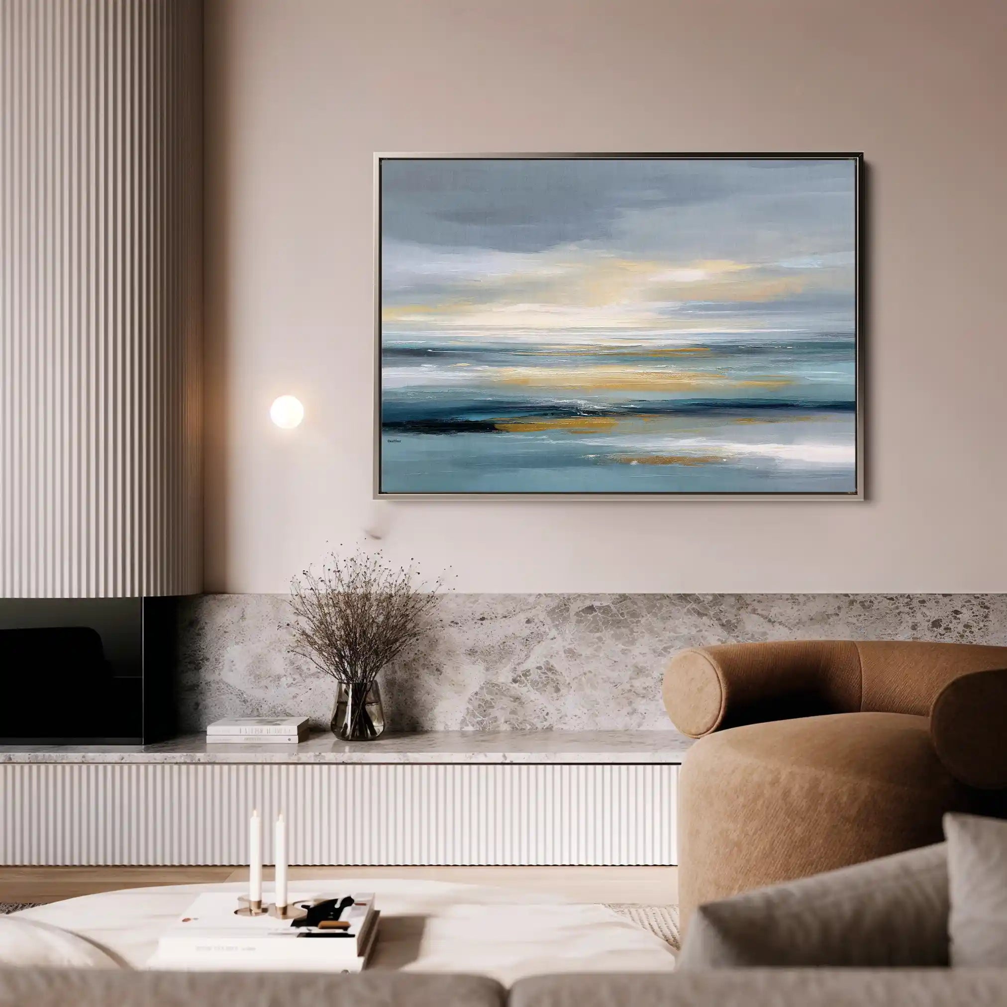 Abstract 1619 Canvas Art 60 x 40 cm / Stretched on hidden frame