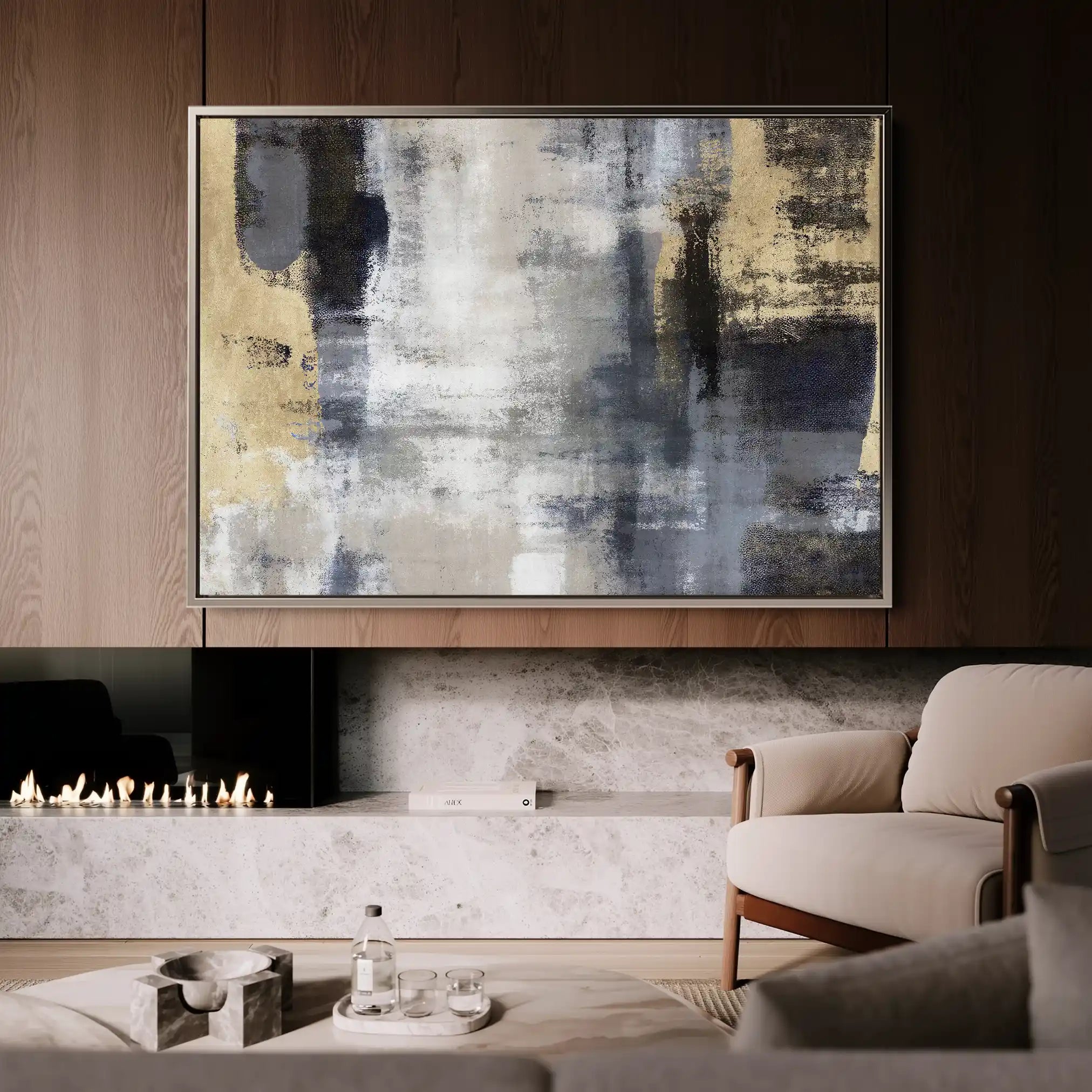 Abstract 162 Canvas Art 60 x 40 cm / Stretched on hidden frame