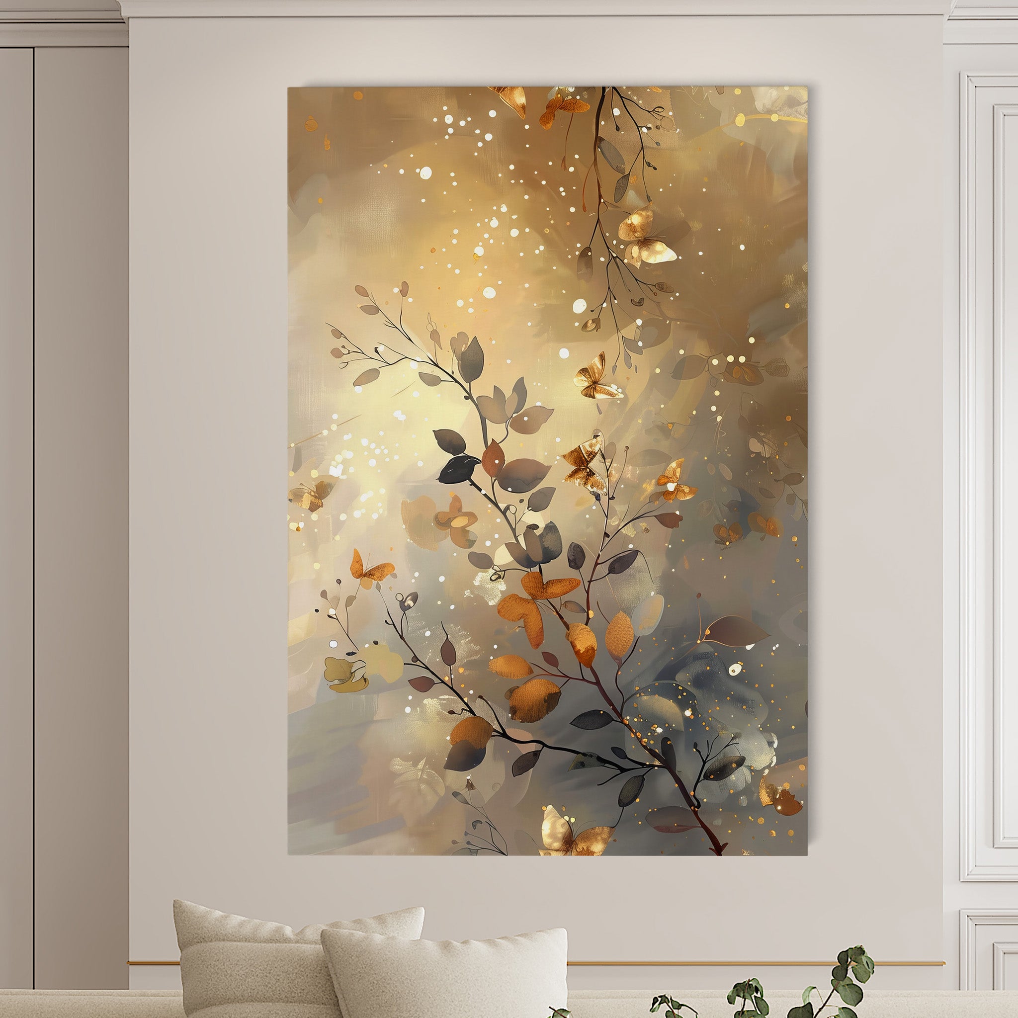 Floral Canvas Wall Art WAD162-F 90 x 60 cm / Stretched on hidden frame