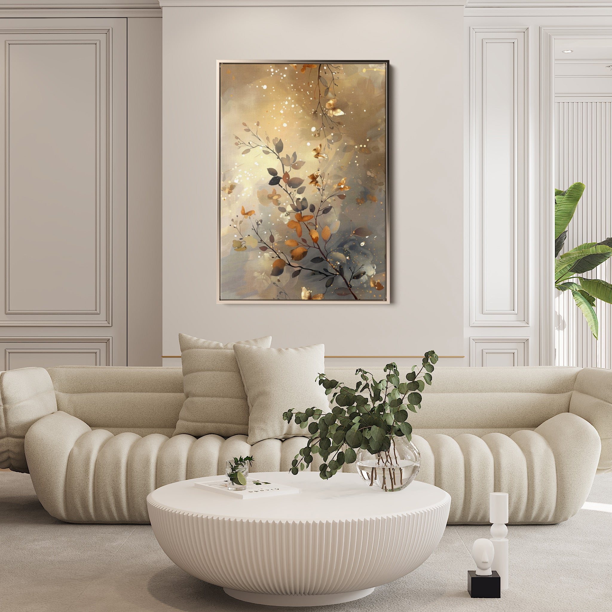 Floral Canvas Wall Art WAD162-F 90 x 60 cm / Stretched on hidden frame