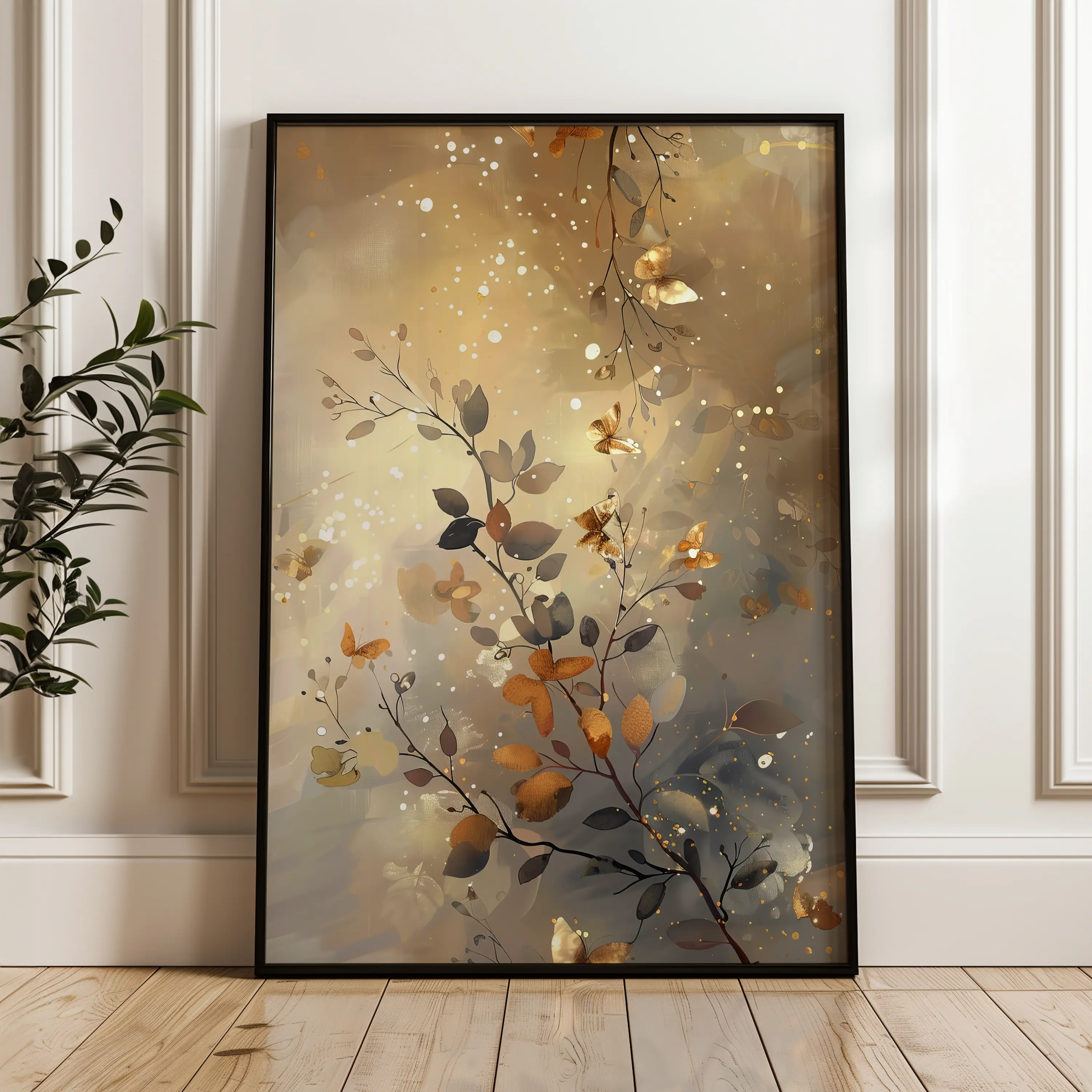 Floral Canvas Wall Art WAD162-F 90 x 60 cm / Stretched on hidden frame