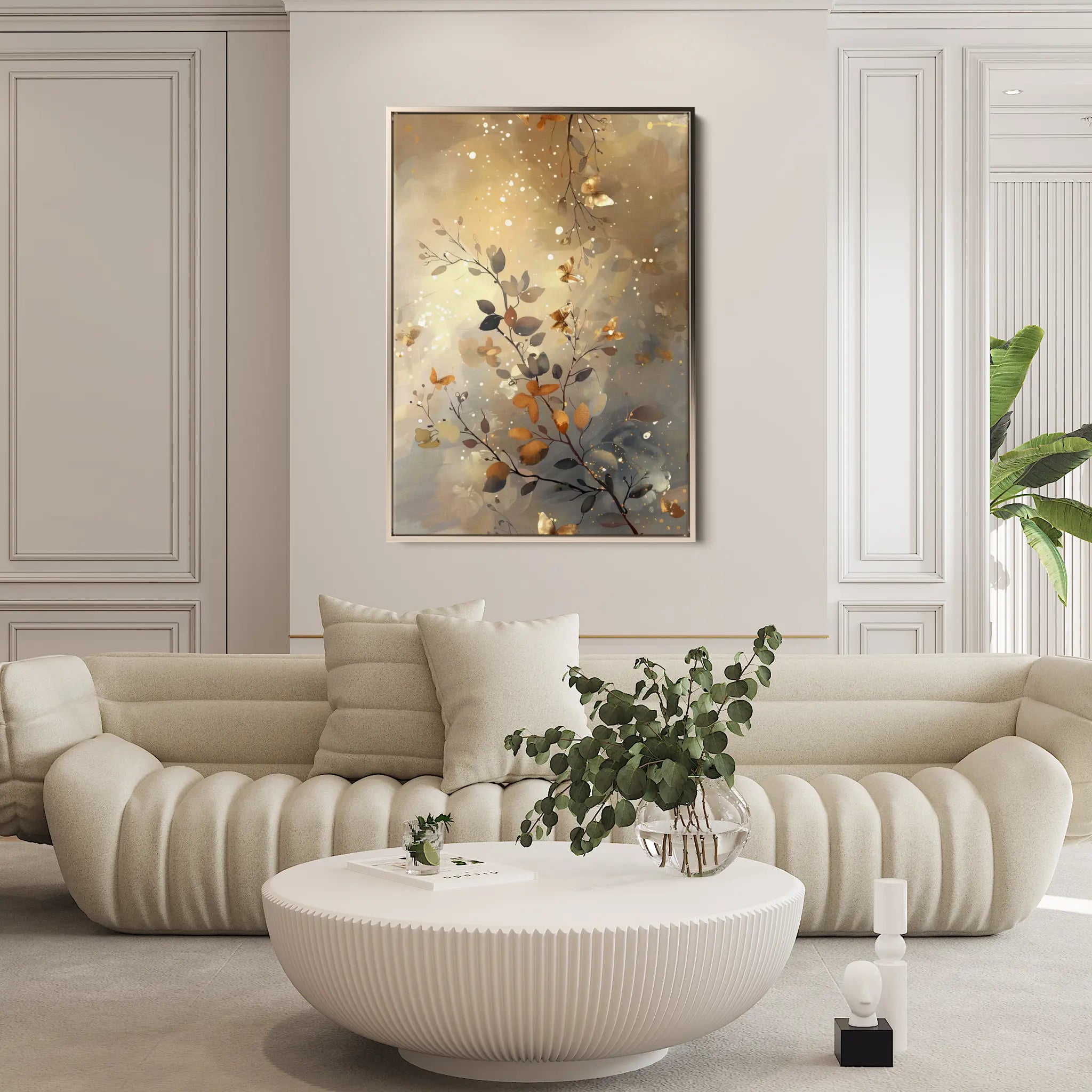 Floral Canvas Wall Art WAD162-F 90 x 60 cm / Stretched on hidden frame