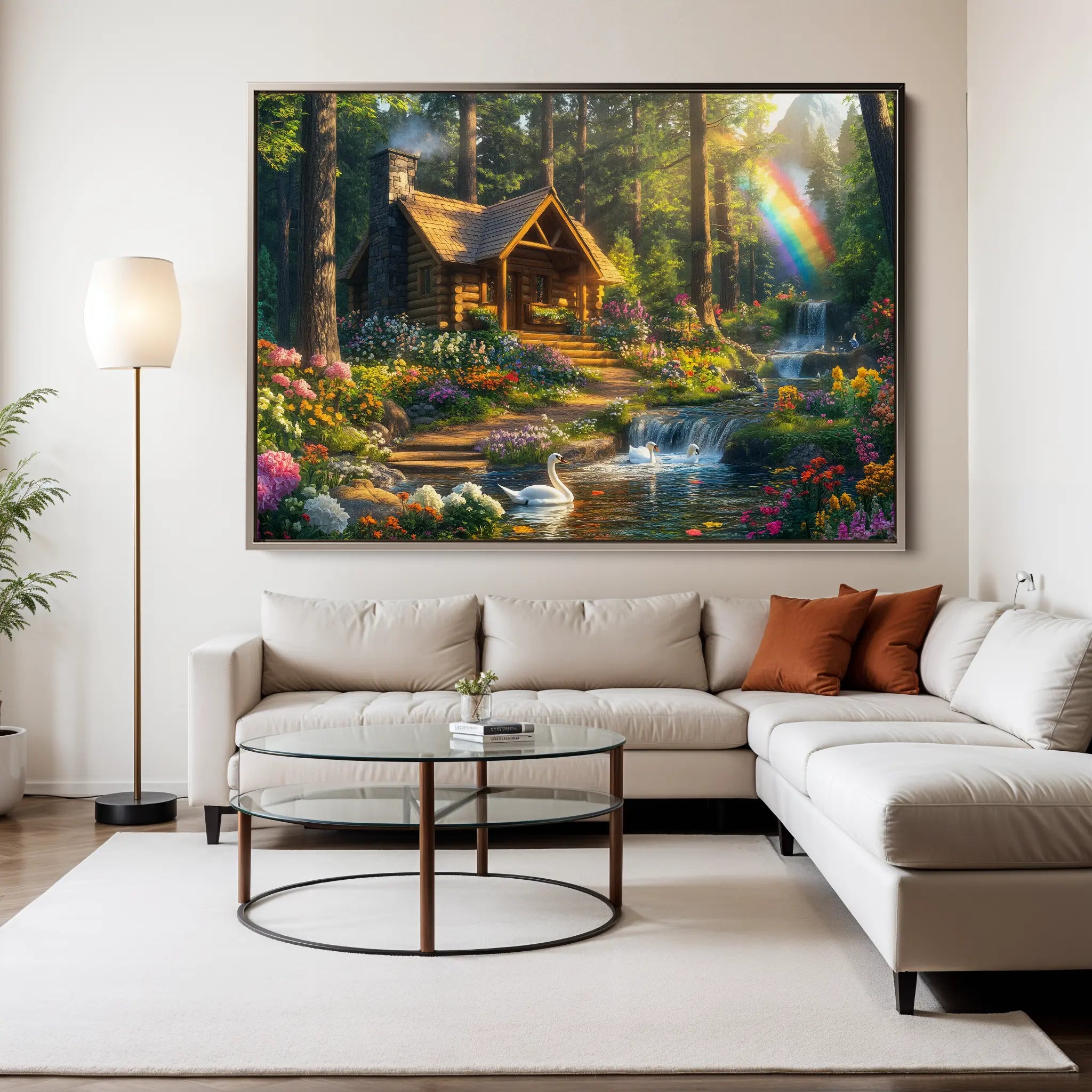 Landscape Canvas Wall Art WAD162-L 90 x 60 cm / Stretched on hidden frame